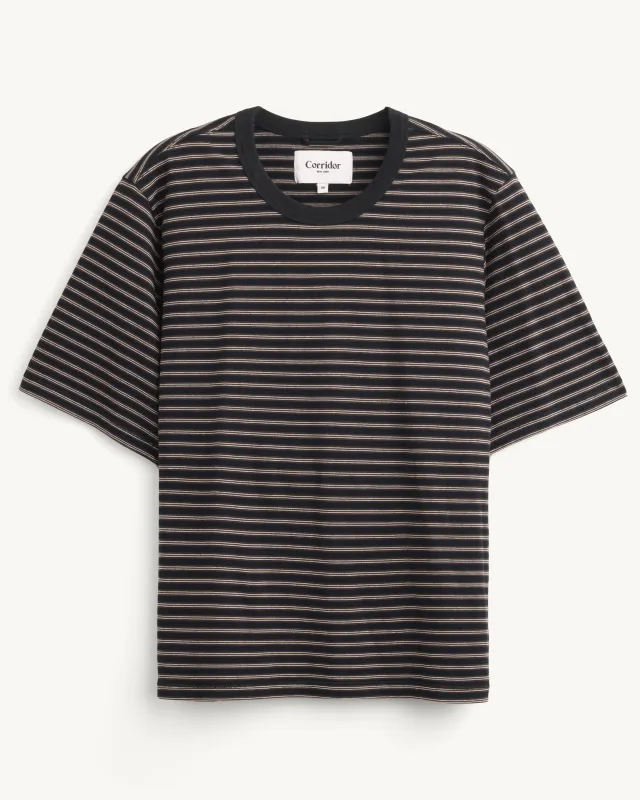 Mini Stripe T-Shirt - Black made by Corridor