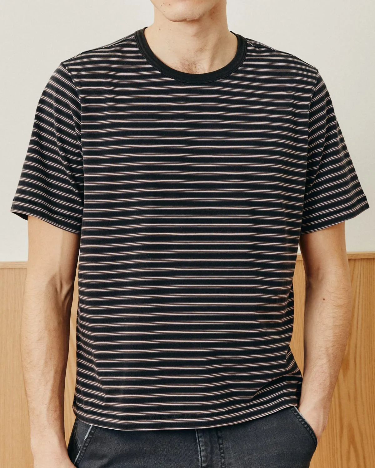 Mini Stripe T-Shirt - Black sold by Corridor product image thumbnail 3