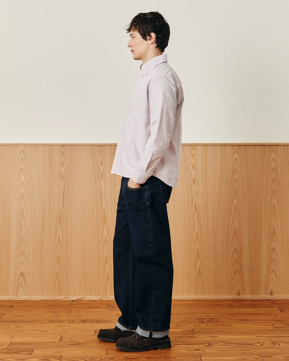 Stripe Oxford LS - Red sold by Corridor product image thumbnail 3