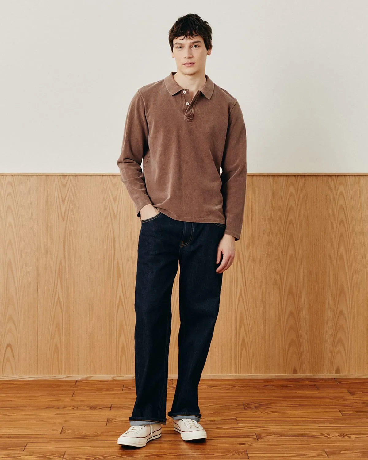 LS Pique Polo - Brown sold by Corridor product image thumbnail 2