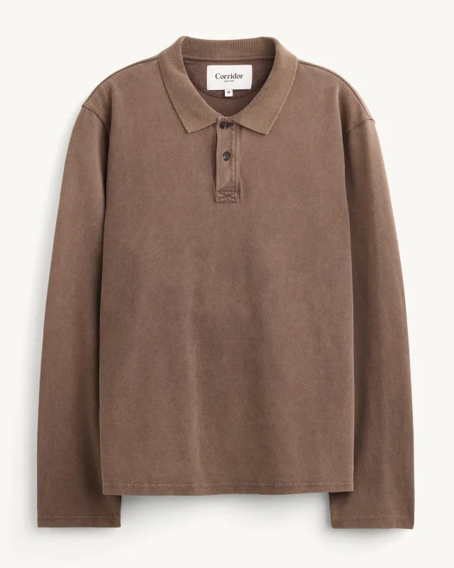 LS Pique Polo - Brown made by Corridor