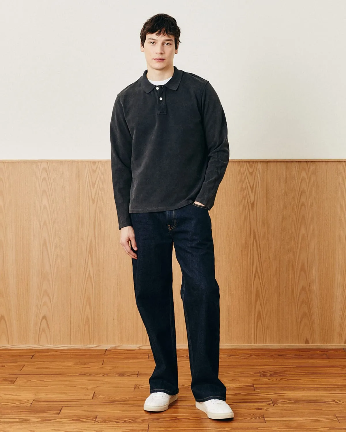 LS Pique Polo - Black sold by Corridor product image thumbnail 2