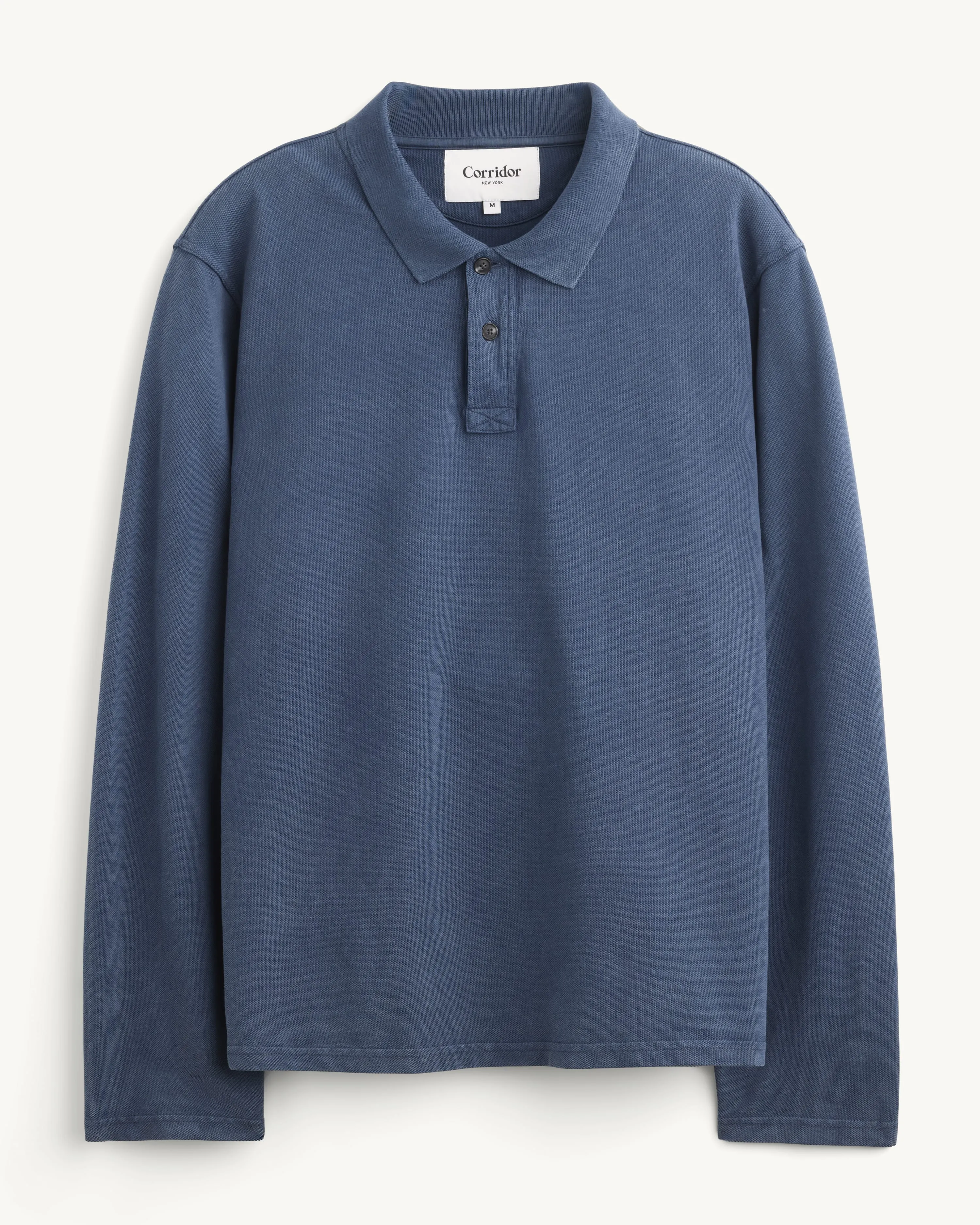 LS Pique Polo - Navy sold by Corridor