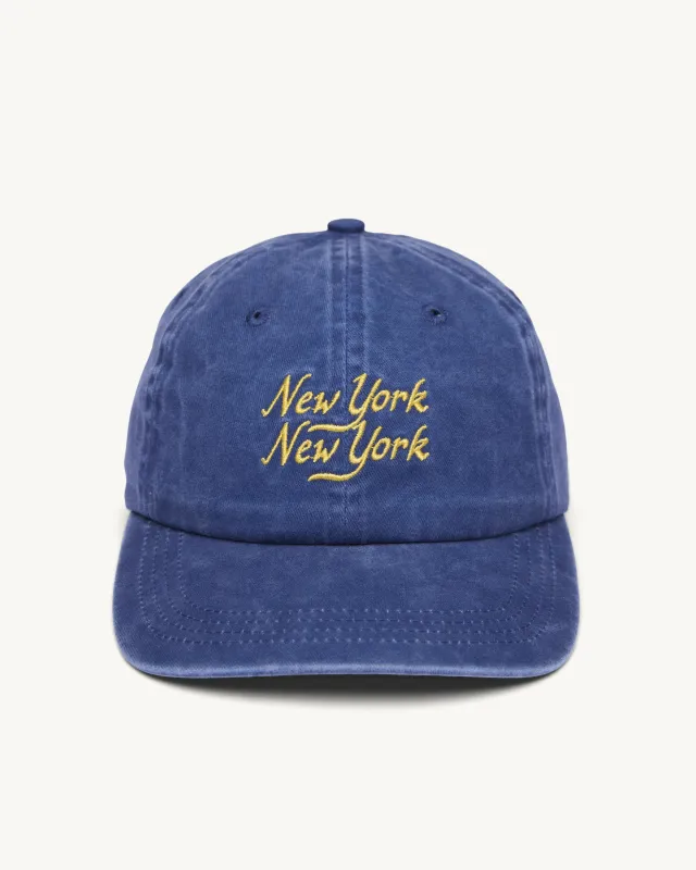 Washed Script Cap - Navy made by Corridor