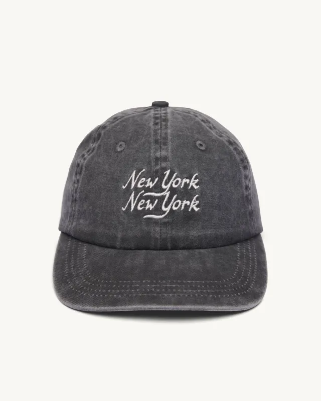 Washed Script Cap - Black made by Corridor