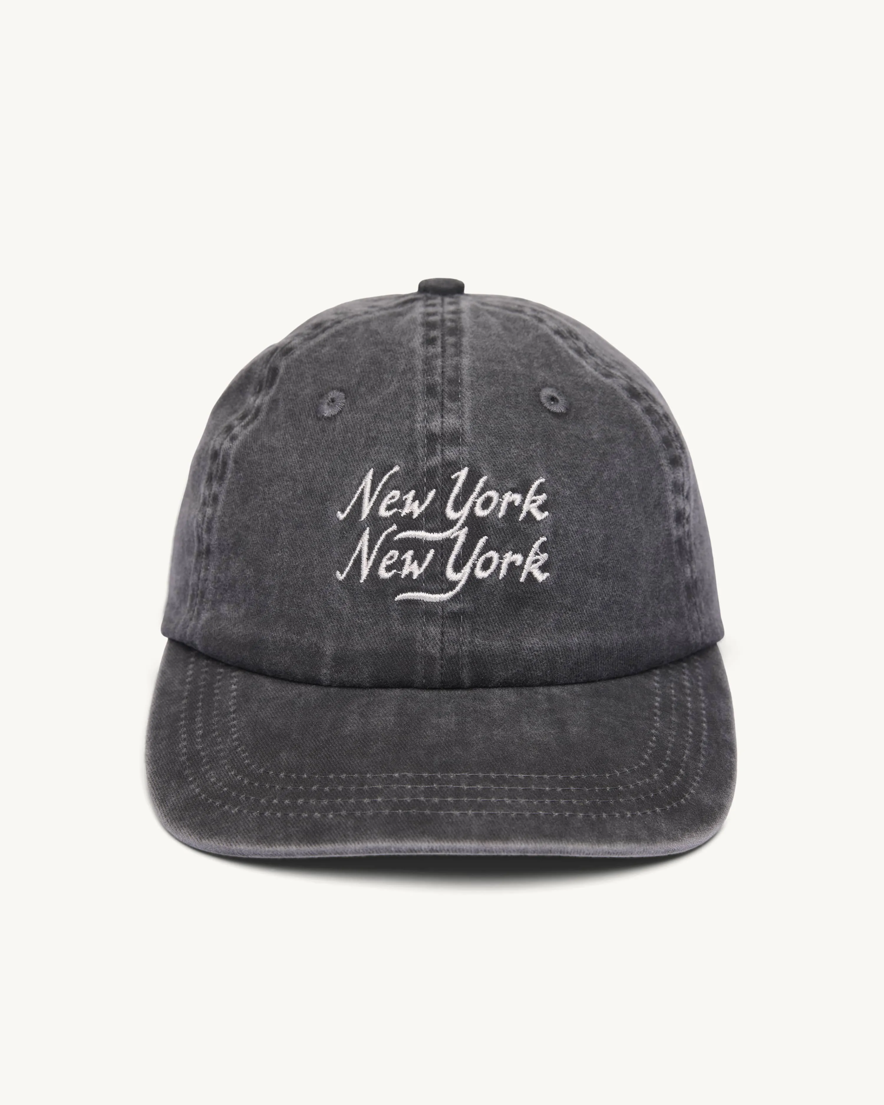 Washed Script Cap - Black sold by Corridor