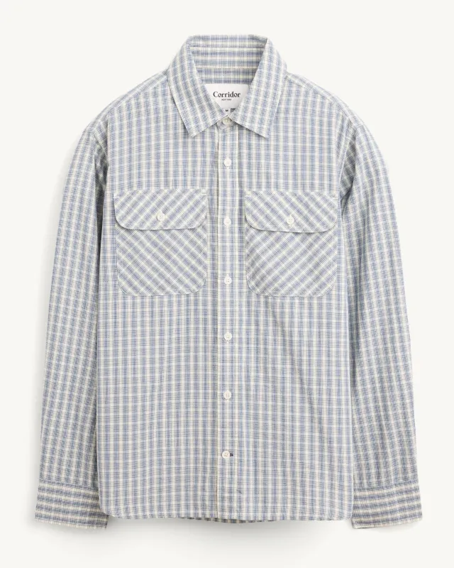 Americana Check LS - Blue made by Corridor