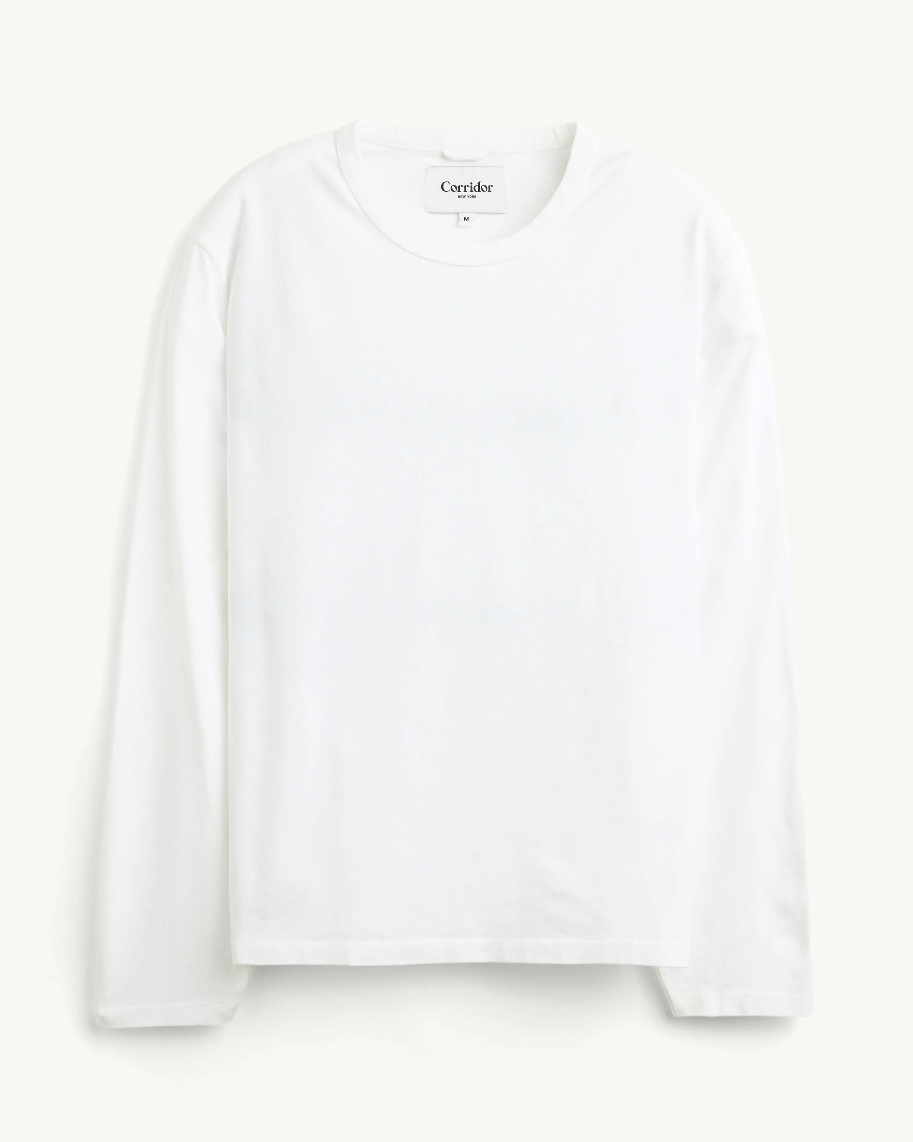 Garment Dye LS Tee - White sold by Corridor