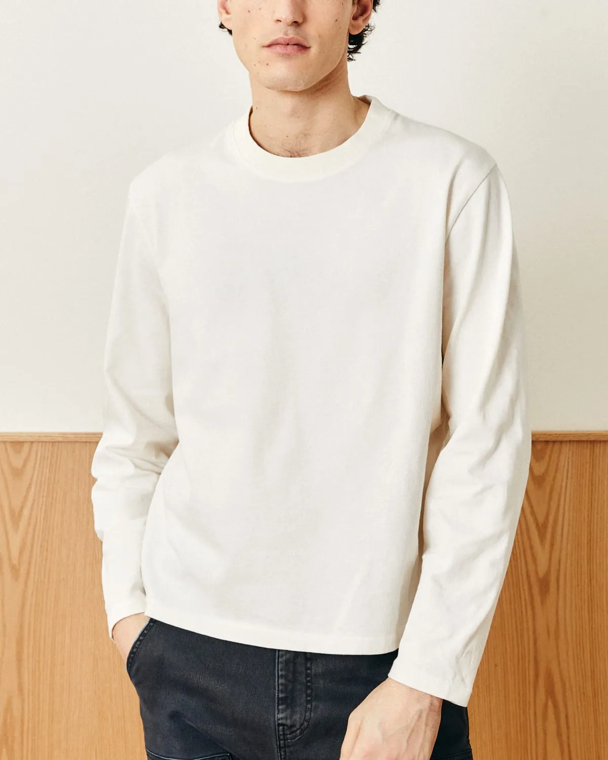 Garment Dye LS Tee - White sold by Corridor product image thumbnail 3