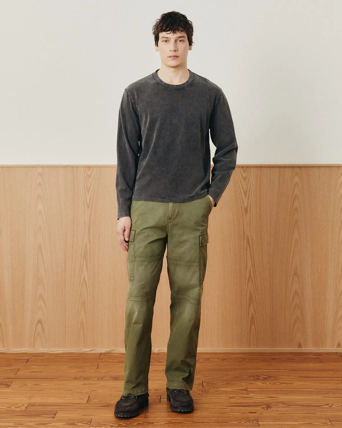 Garment Dye LS Tee - Black sold by Corridor product image thumbnail 2