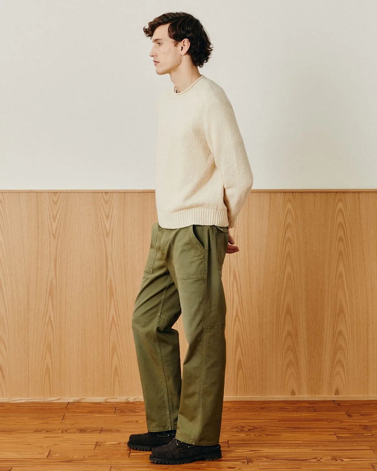 Wool Boucle Rollneck - Natural sold by Corridor product image thumbnail 4