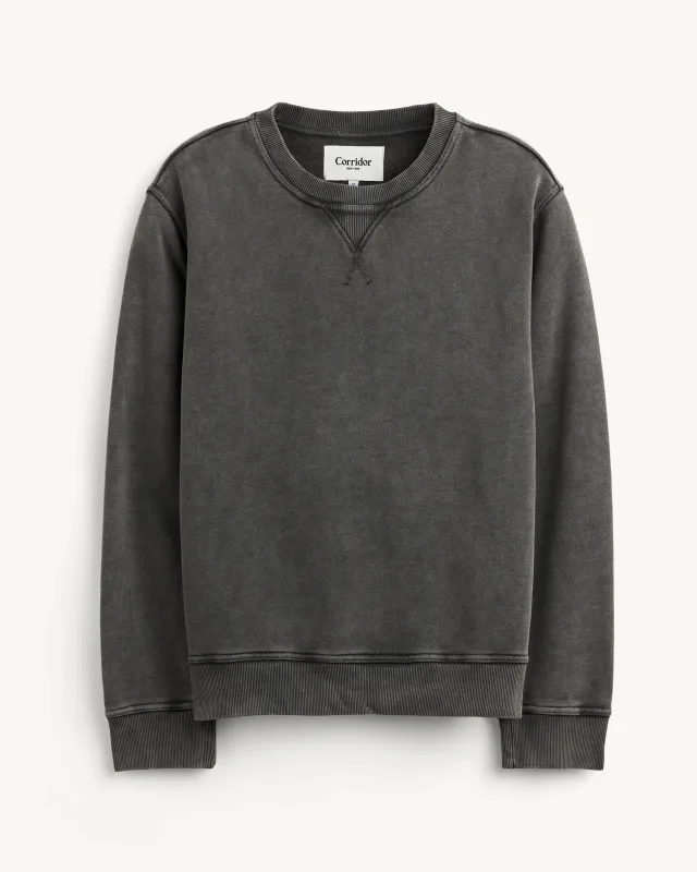 French Terry Crewneck - Black made by Corridor