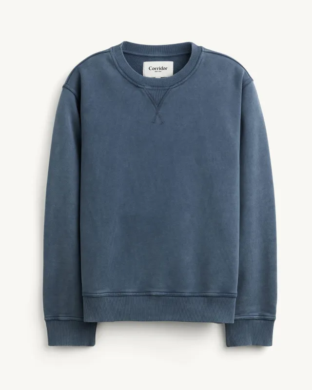 French Terry Crewneck - Navy made by Corridor