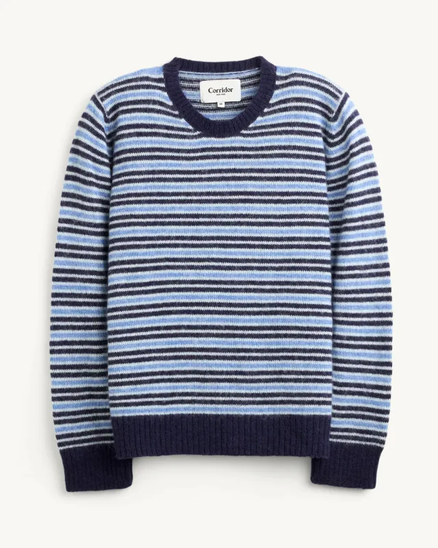Reggie Stripe Crewneck made by Corridor