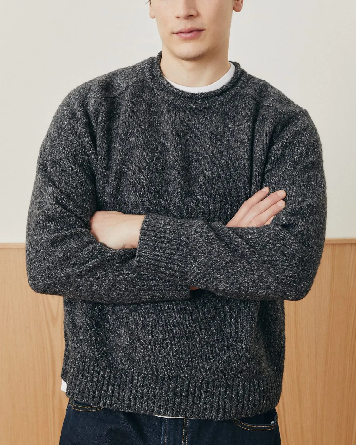 Wool Boucle Rollneck - Black sold by Corridor product image thumbnail 3