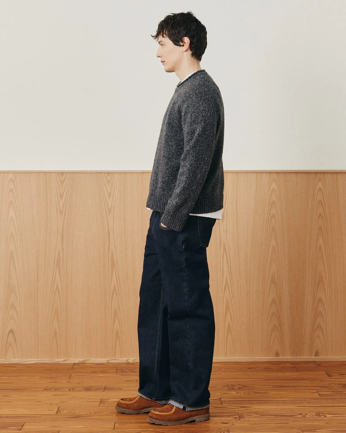 Wool Boucle Rollneck - Black sold by Corridor product image thumbnail 4