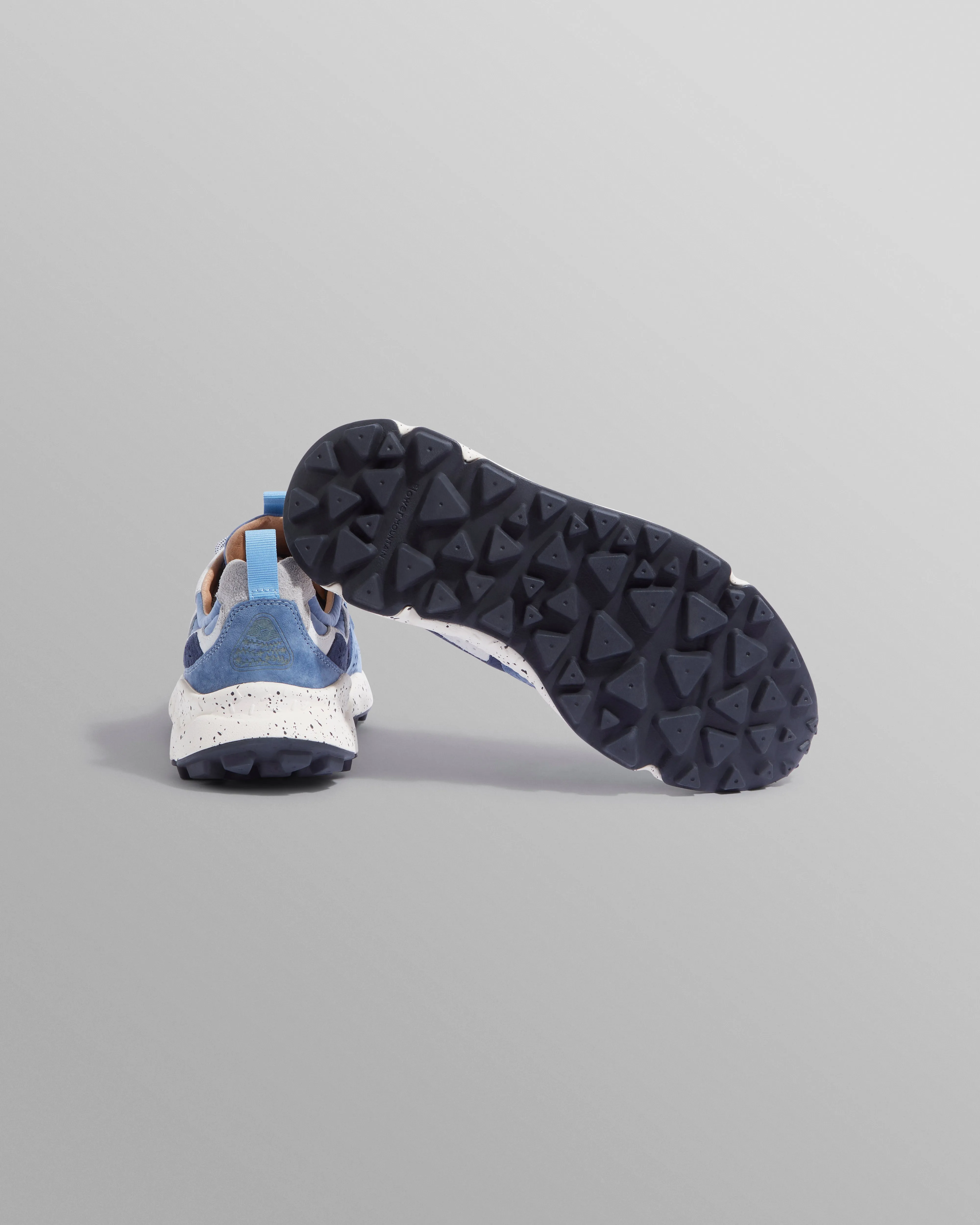 Flower Mountain - Blue Suede And Technical Fabric Trainers sold by Wax London product image thumbnail 3