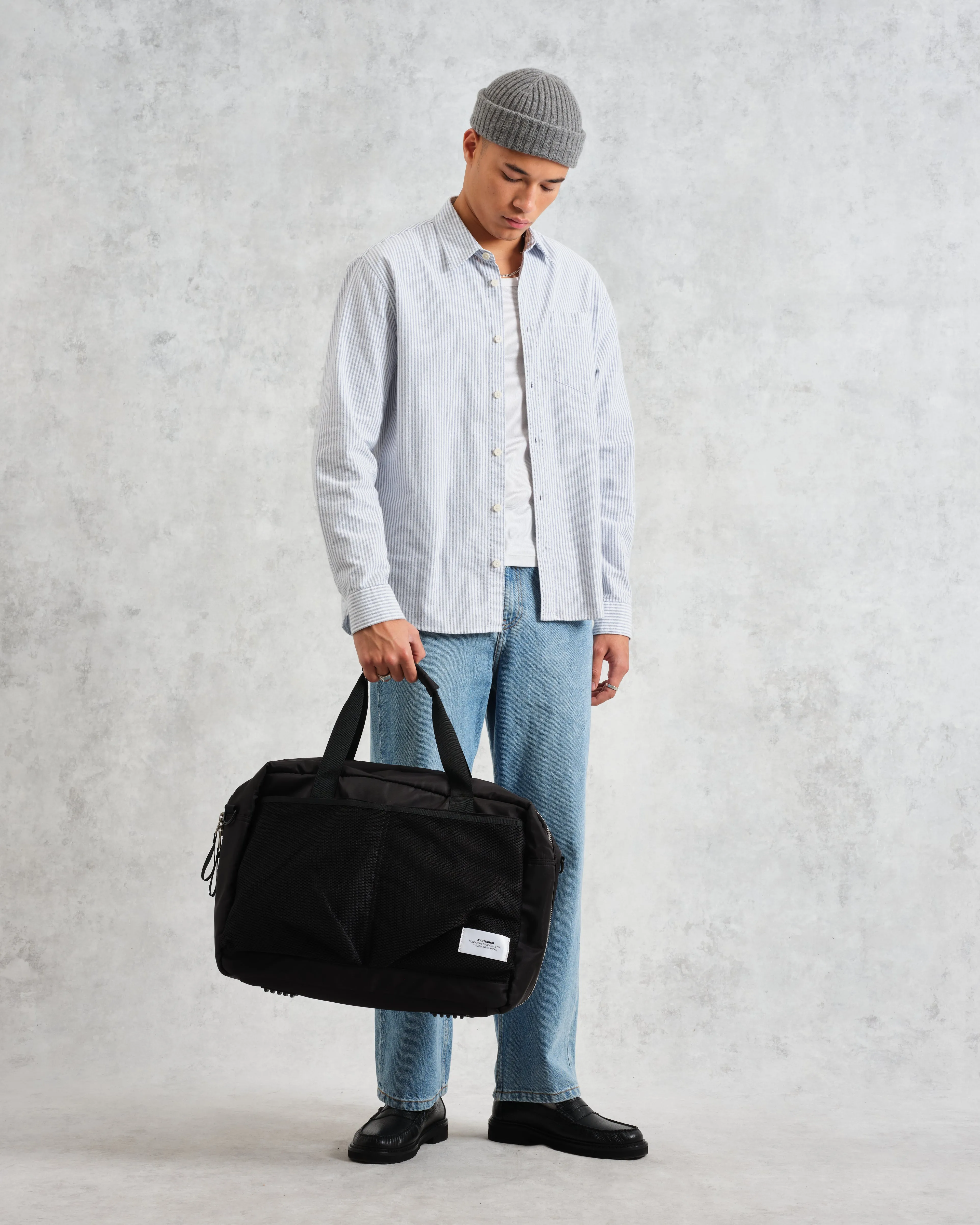 AY Studios - Black Water-Resistant Weekend Bag sold by Wax London product image thumbnail 4