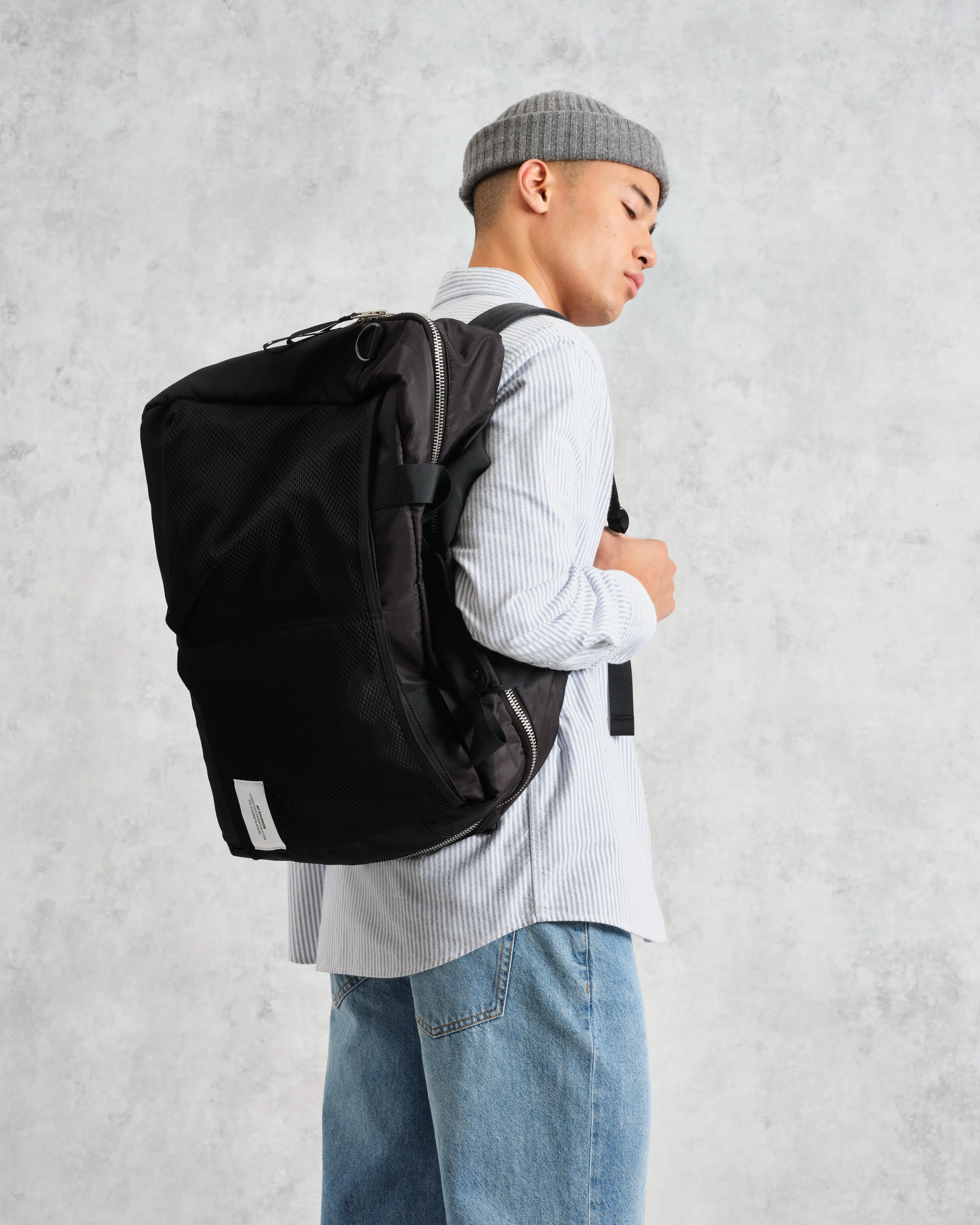 AY Studios - Black Water-Resistant Weekend Bag sold by Wax London product image thumbnail 2