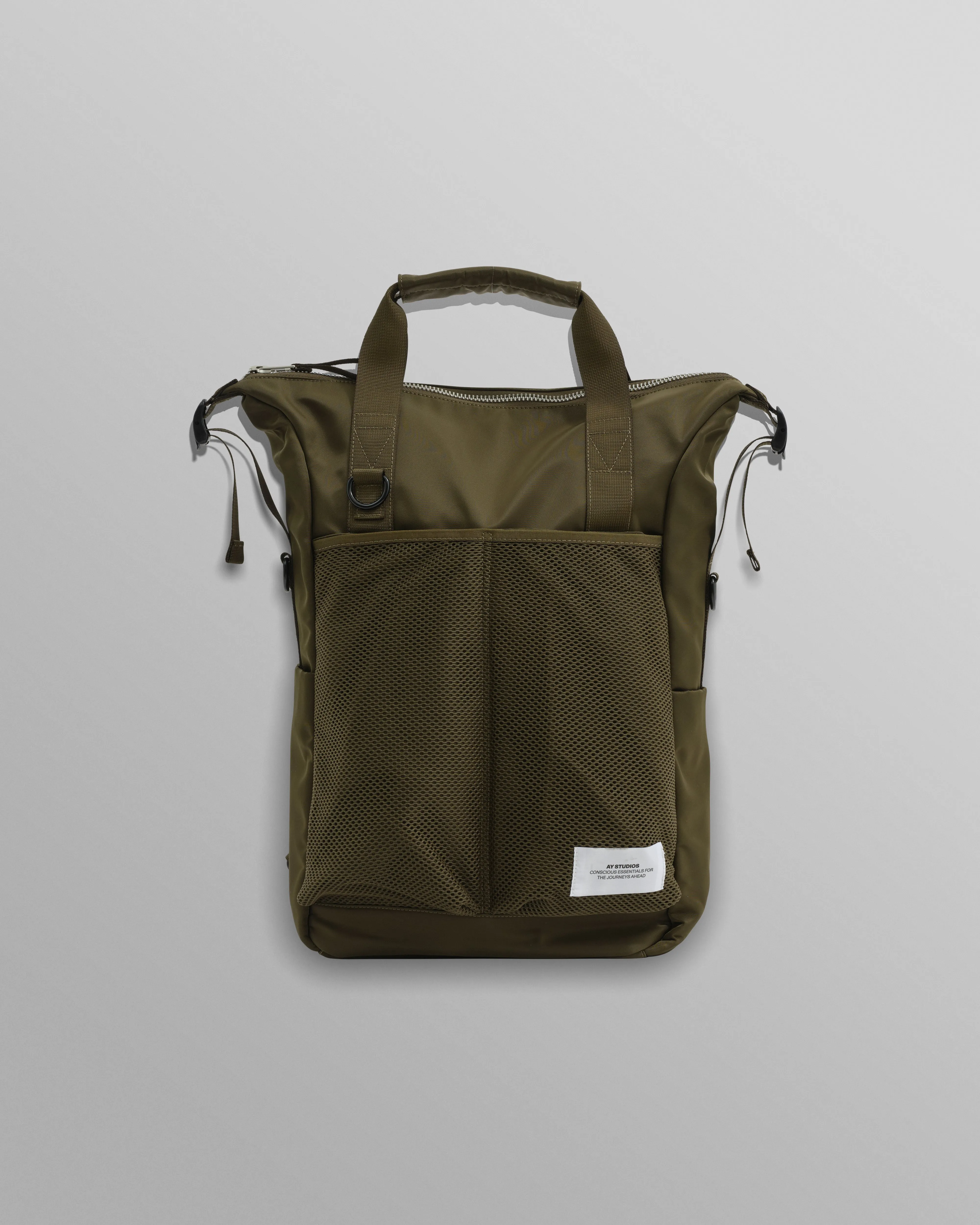 AY Studios - Army Green Water-Resistant Backpack sold by Wax London