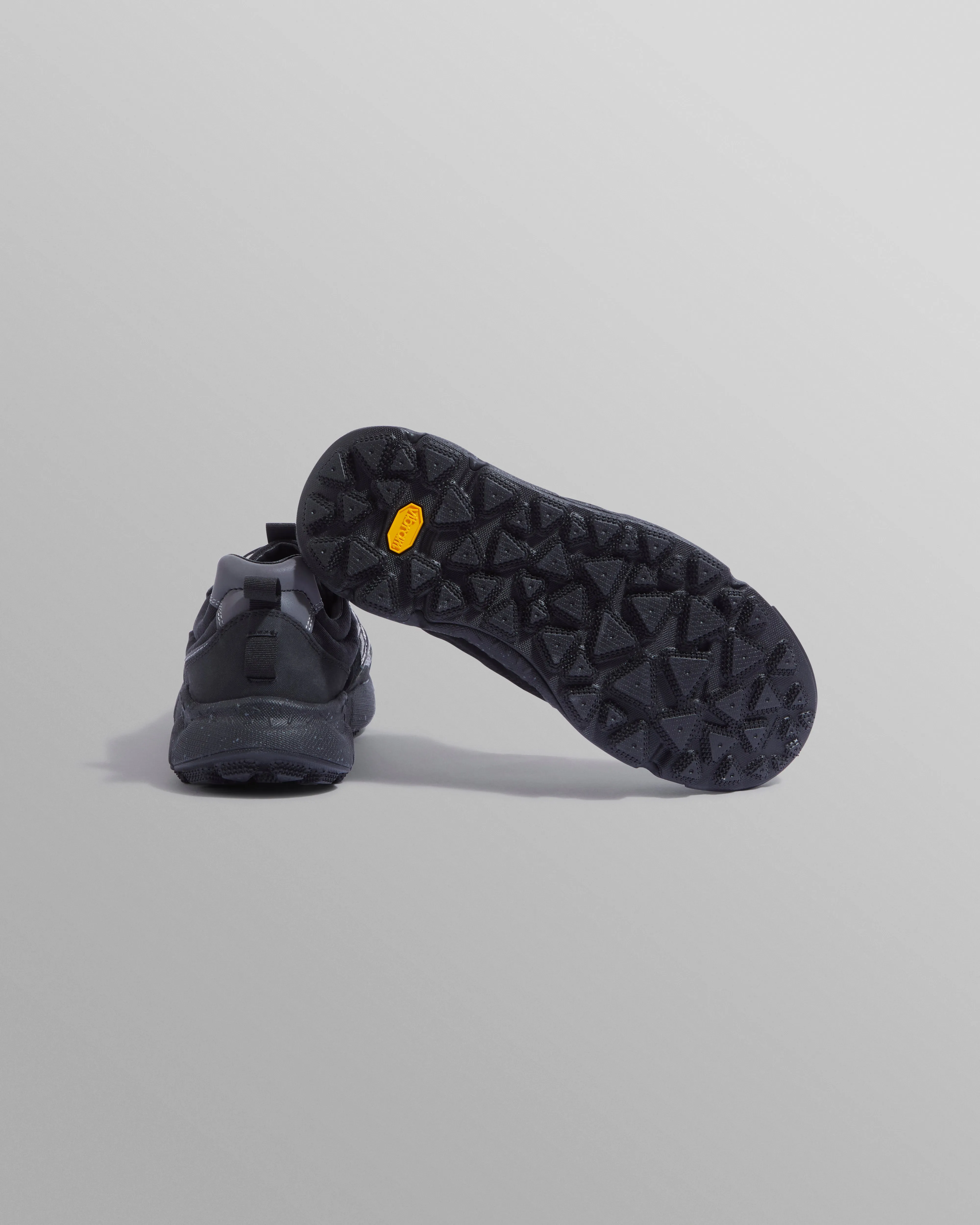 Flower Mountain - Black Waterproof Suede And Technical Fabric Trainers sold by Wax London product image thumbnail 3