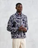 Cozi - Ecru And Navy Squiggle Fleece Jacket sold by Wax London