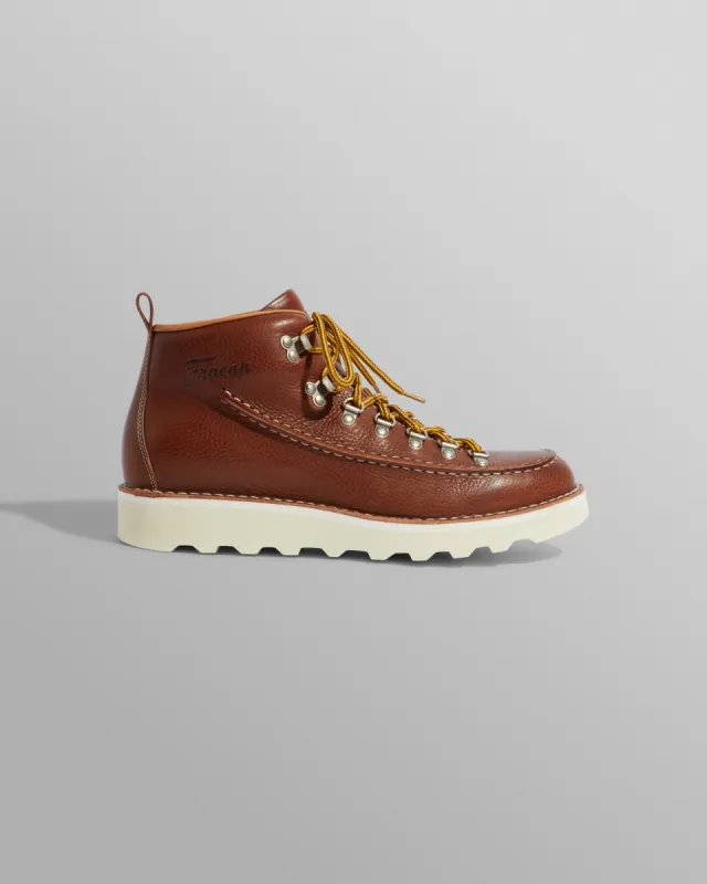 Fracap - Brown Grained Calf Leather M60 Boots sold by Wax London