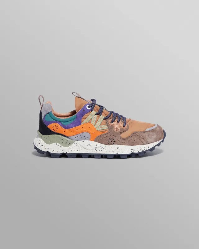 Flower Mountain - Multicolour Suede And Technical Fabric Trainers sold by Wax London