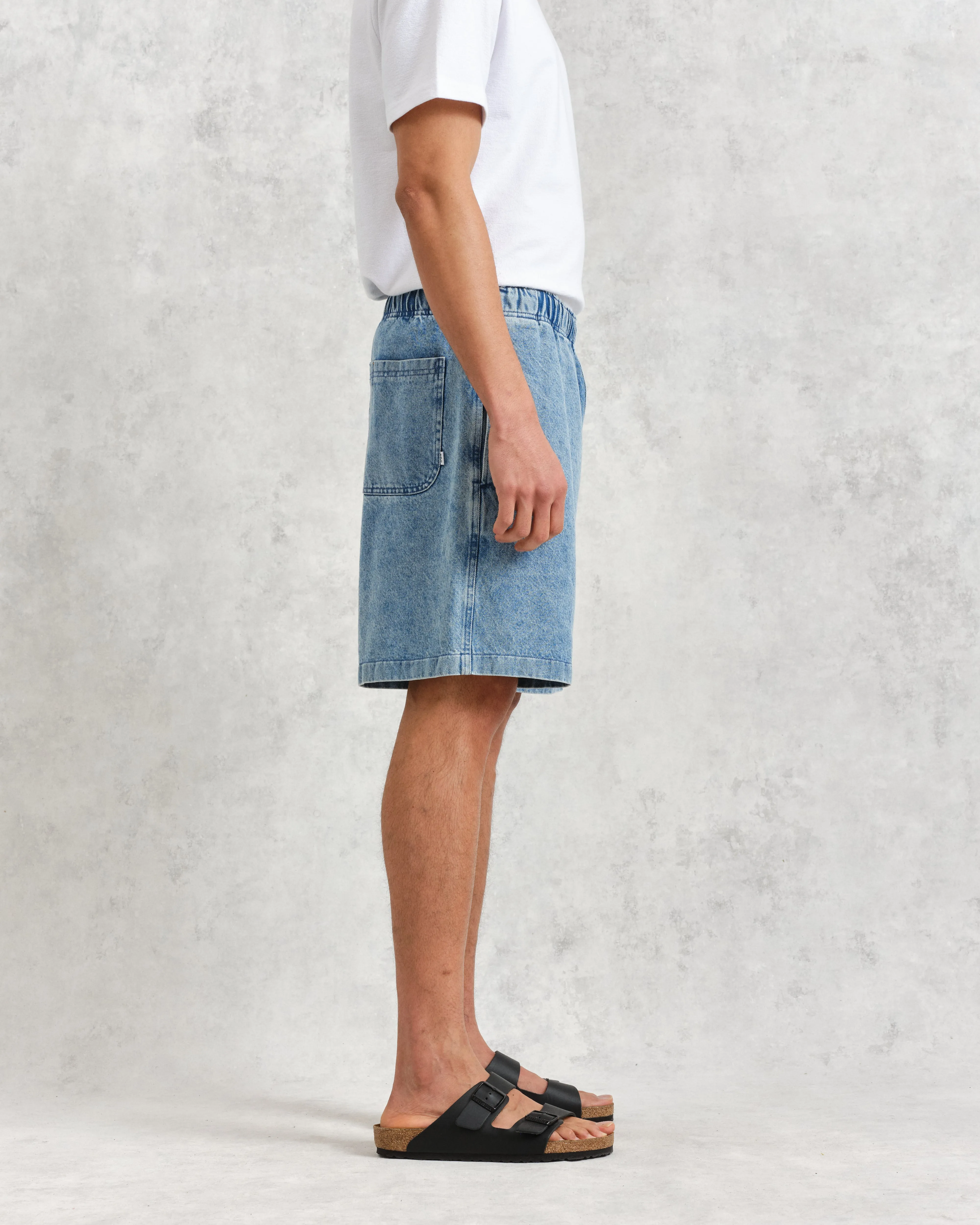 Cedar Shorts Blue Denim sold by Wax London product image thumbnail 3