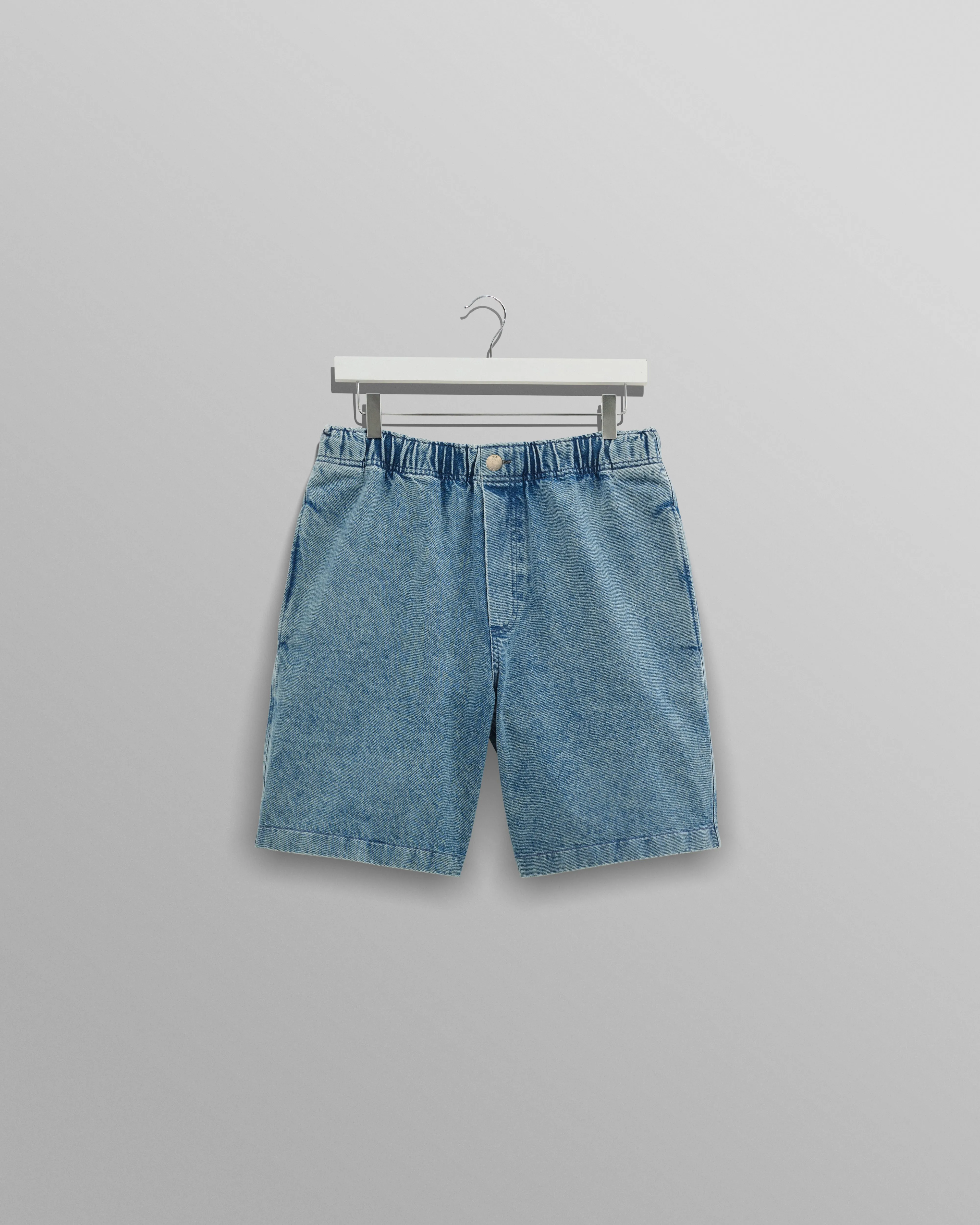Cedar Shorts Blue Denim sold by Wax London