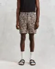 Kurt Shorts Brown Floral Jacquard sold by Wax London