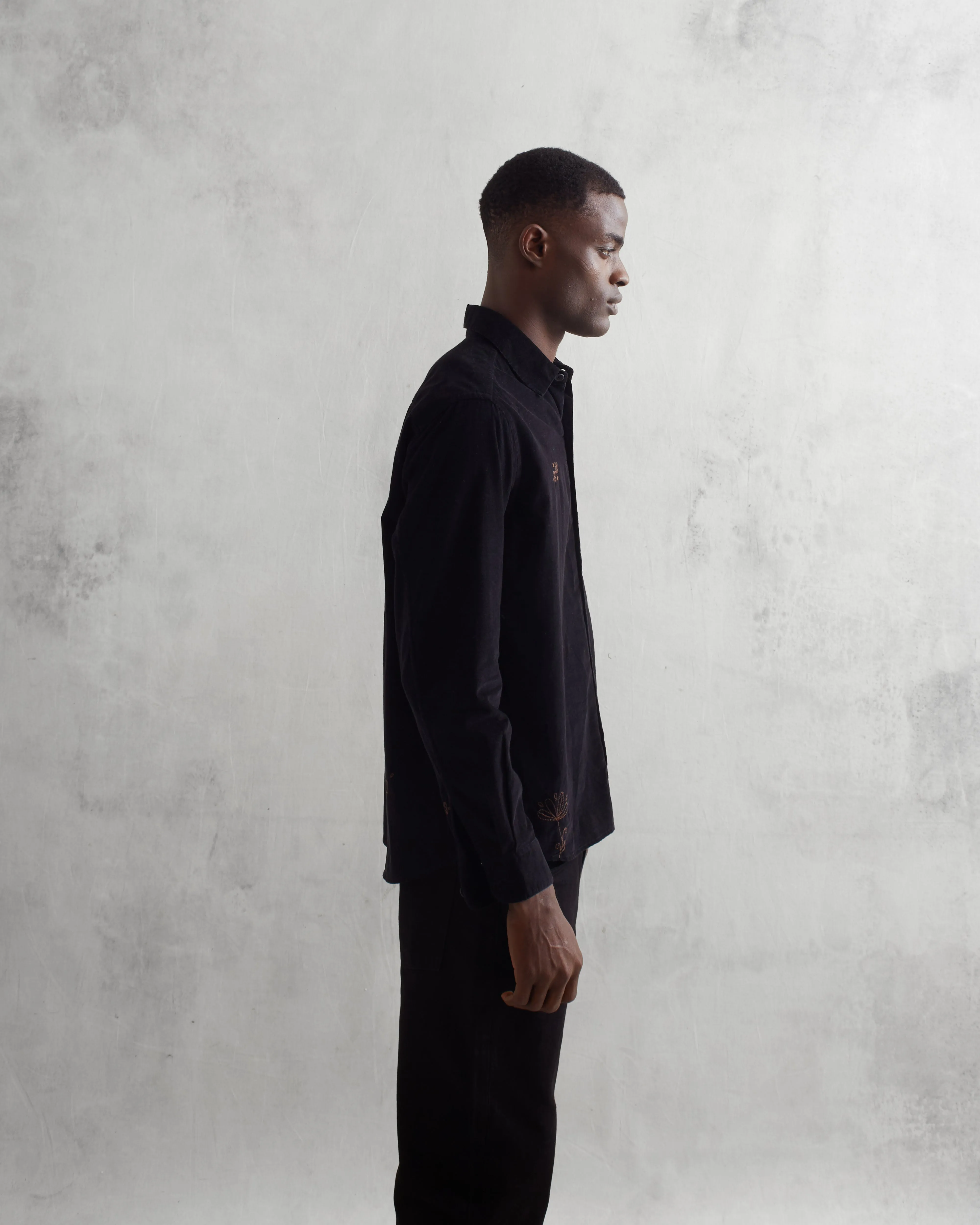 Trin Shirt Black Doodle Cord sold by Wax London product image thumbnail 5