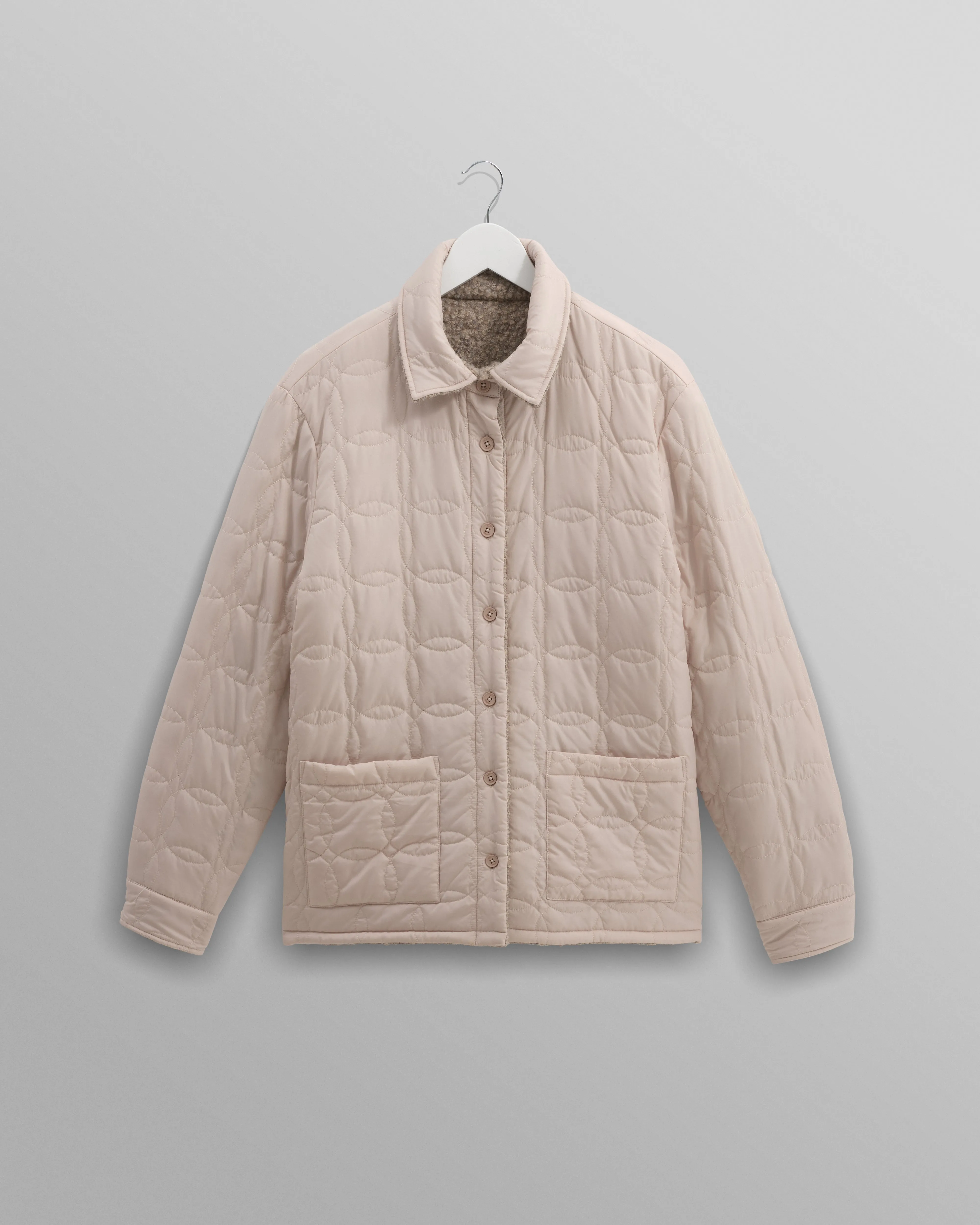 Mount - Natural Reversible Boucle Wool Overshirt sold by Wax London product image thumbnail 2