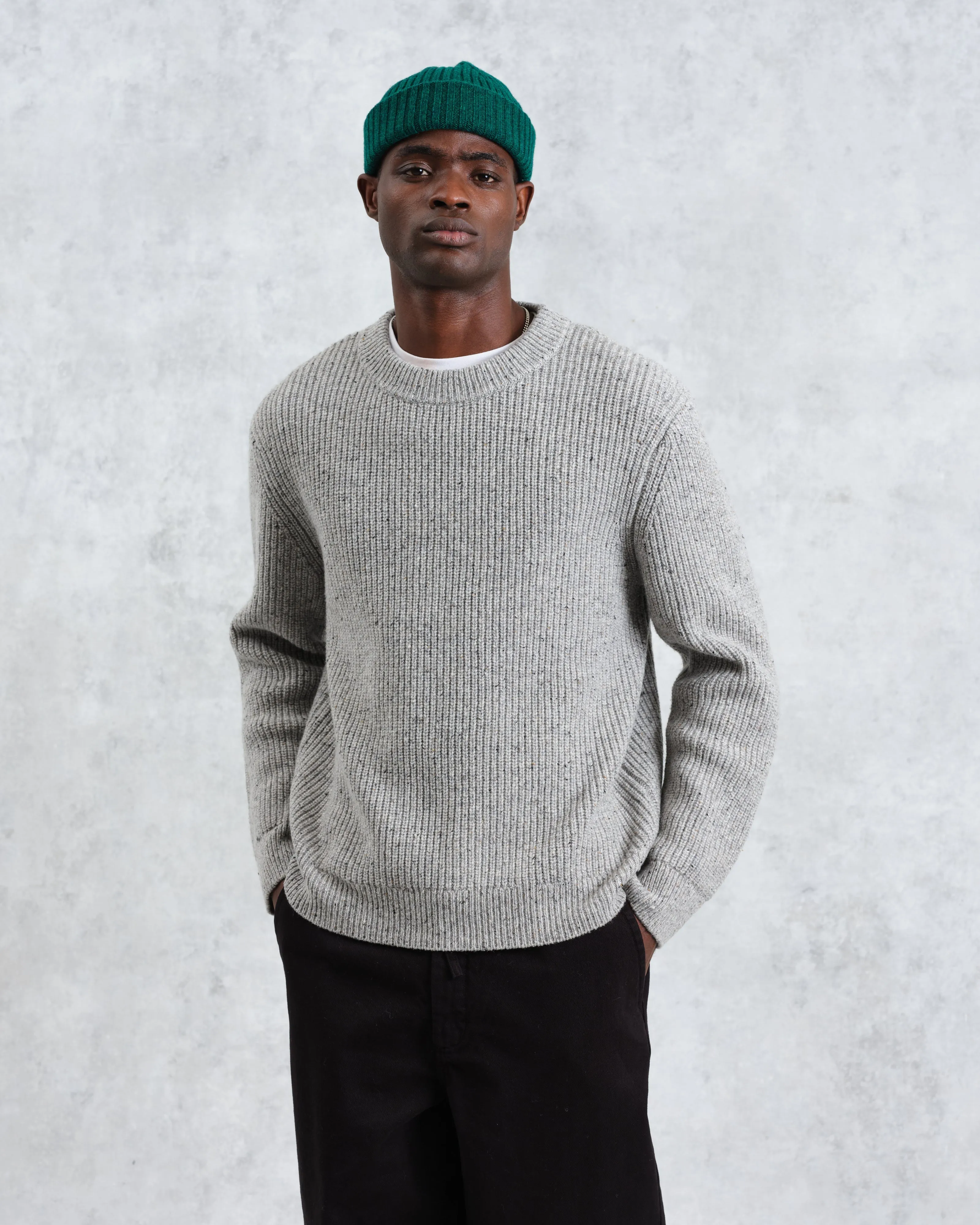 Wilde - Grey Fleck Wool Jumper sold by Wax London product image thumbnail 2