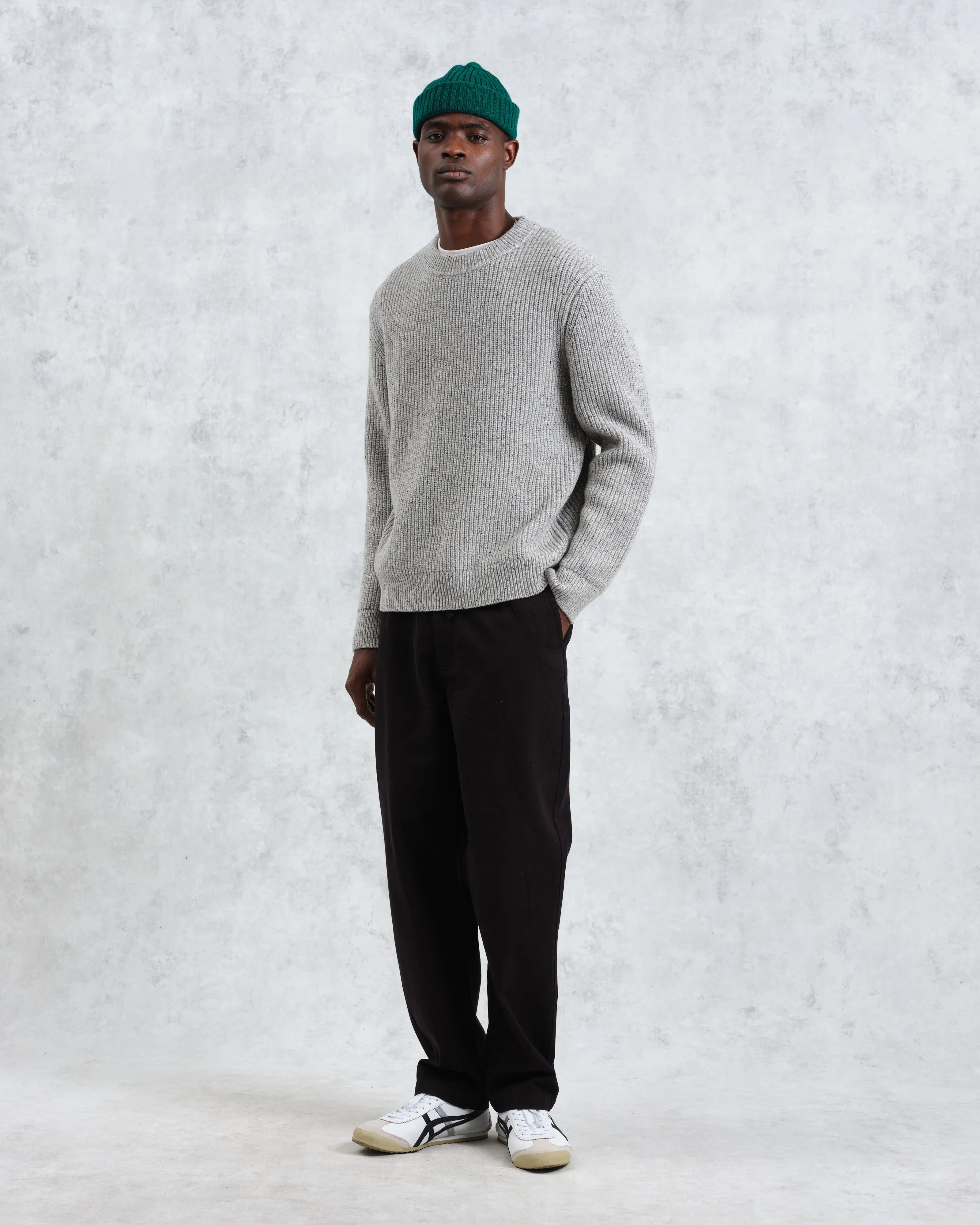 Wilde - Grey Fleck Wool Jumper sold by Wax London product image thumbnail 5