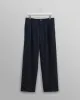 Malham - Navy Pinstripe Wool Trousers sold by Wax London