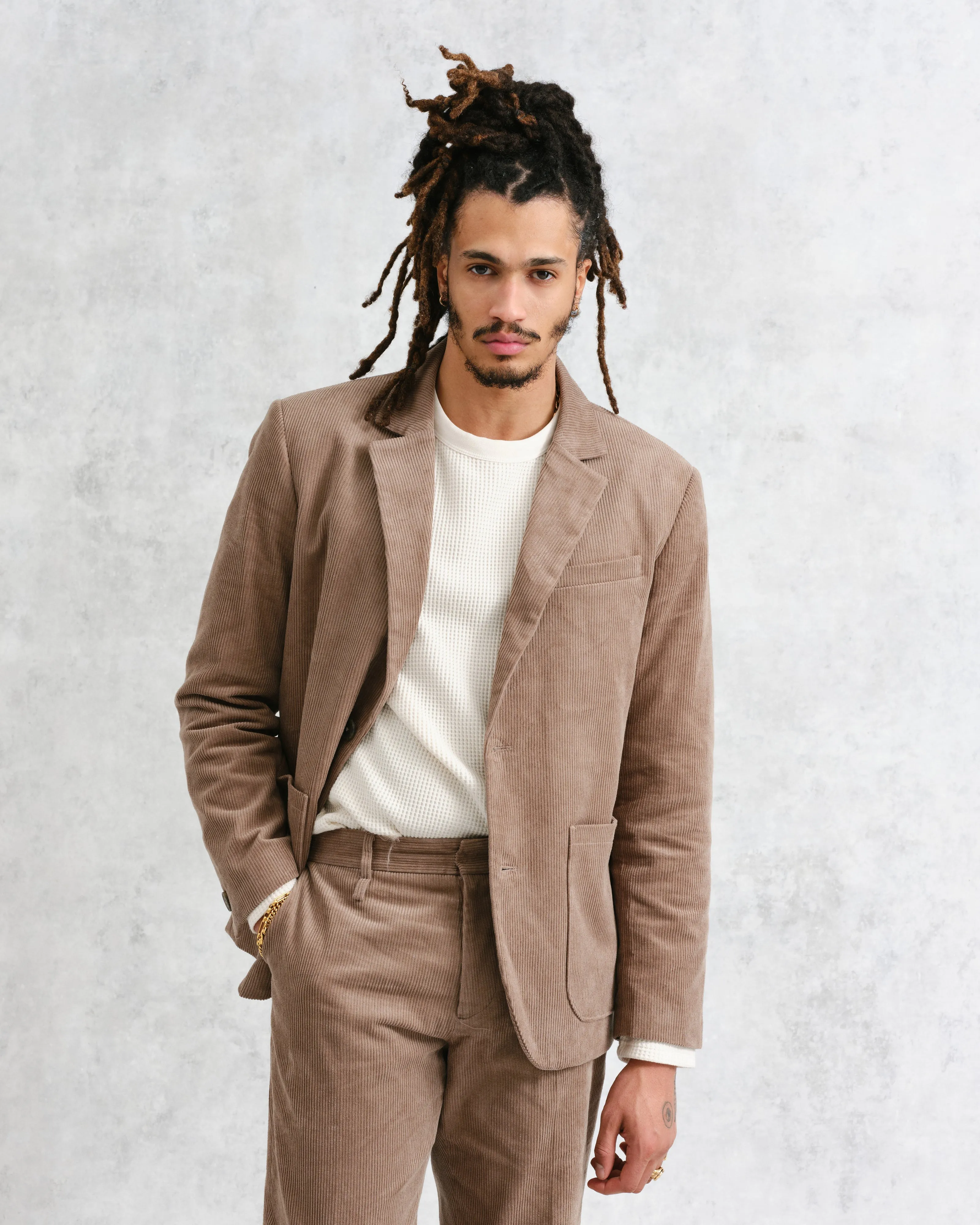 Fintry - Taupe Corduroy Blazer sold by Wax London product image thumbnail 2