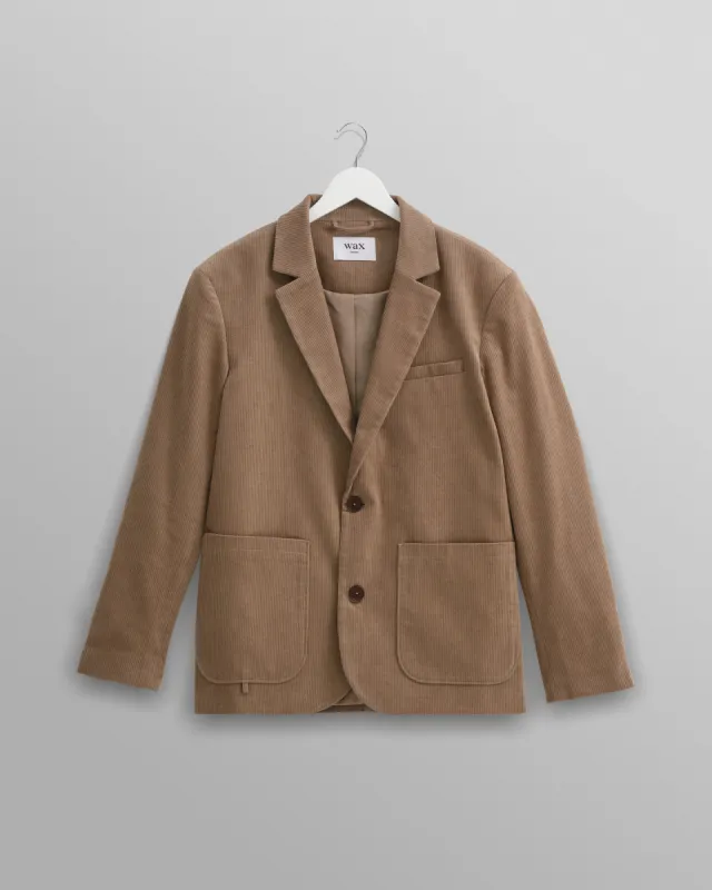 Fintry - Taupe Corduroy Blazer made by Wax London