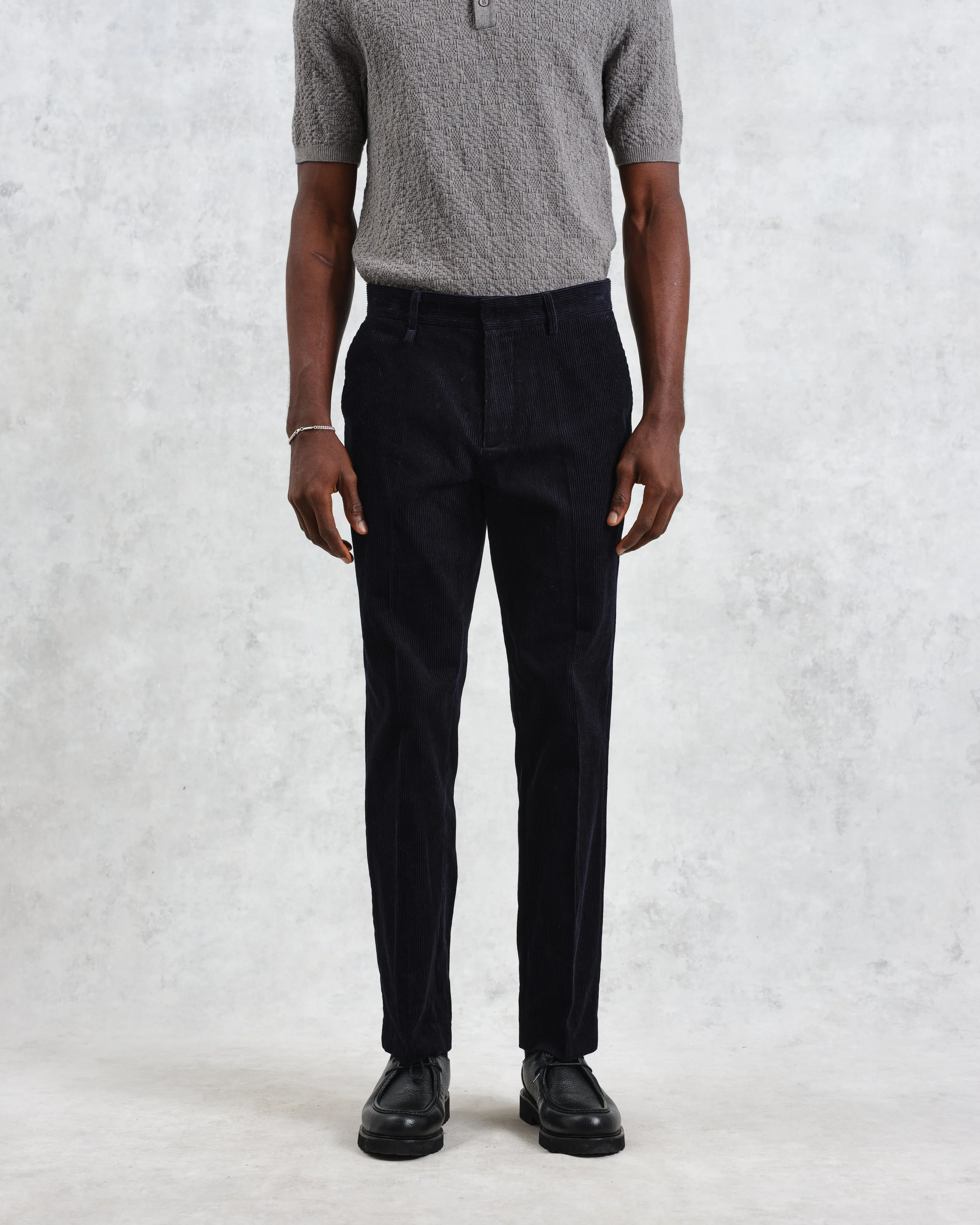 Alp - Navy Corduroy Trousers sold by Wax London product image thumbnail 2