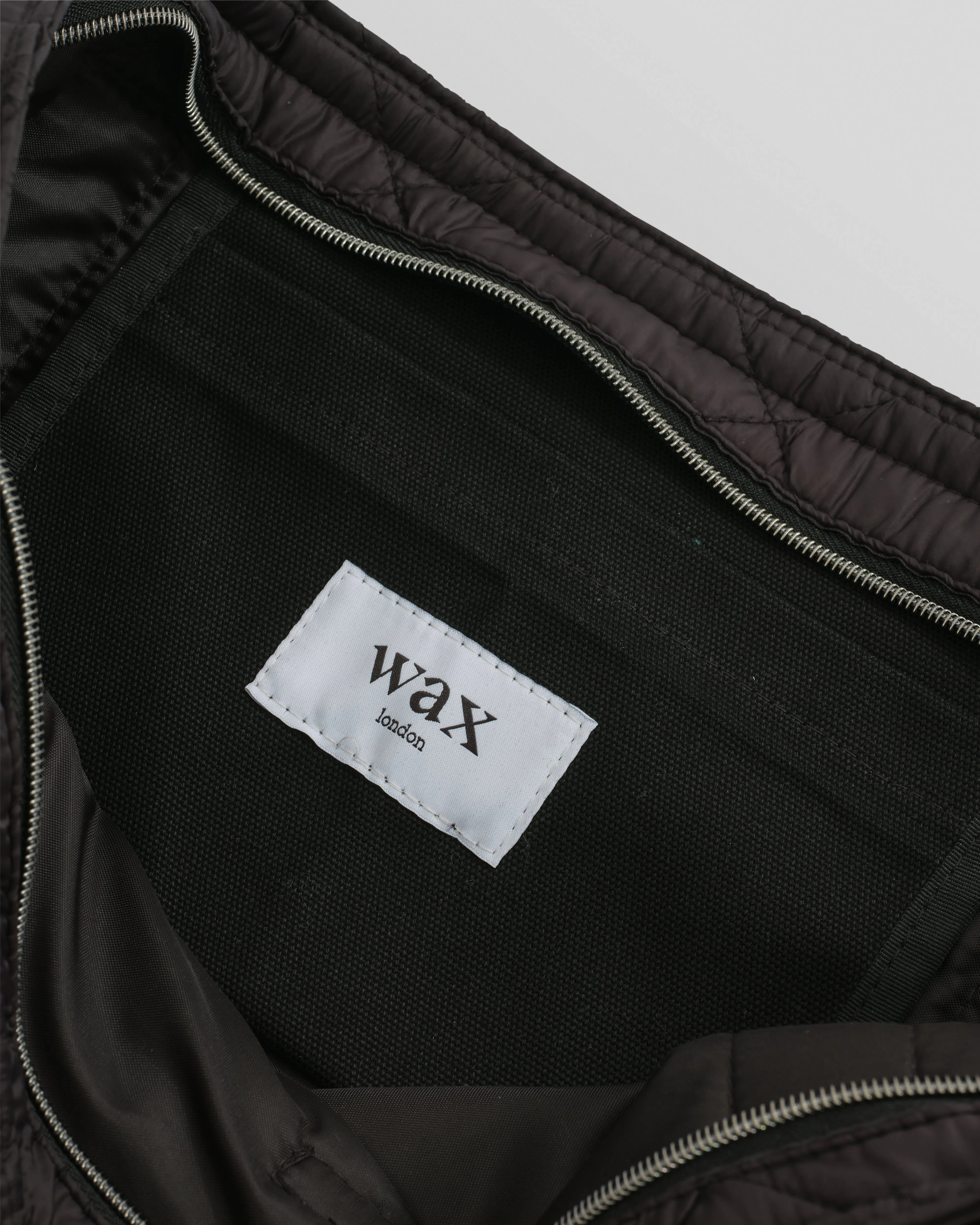 Fields - Black Quilted Work Tote Bag sold by Wax London product image thumbnail 4