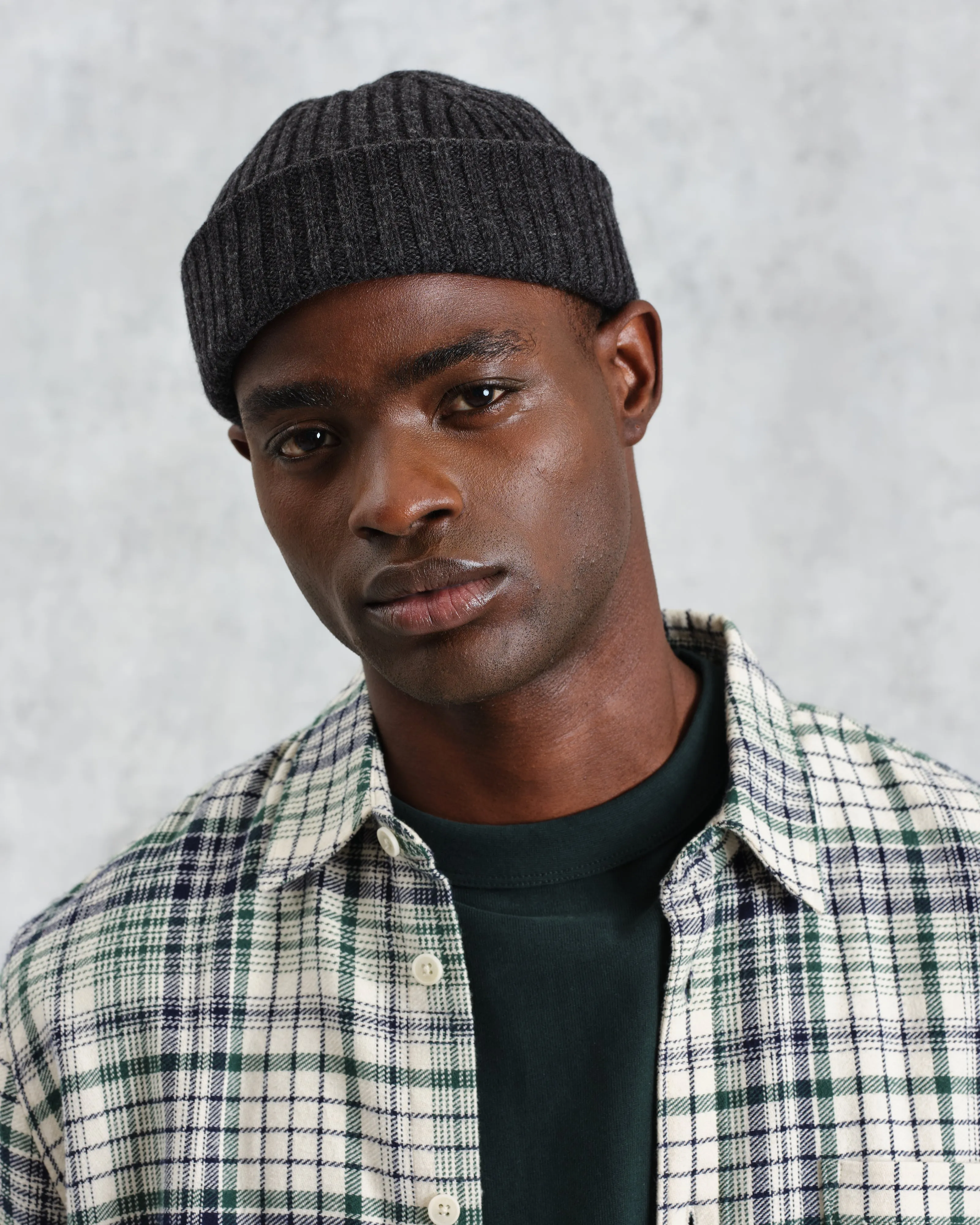 Belvoir - Charcoal Wool Fisherman Beanie sold by Wax London product image thumbnail 2