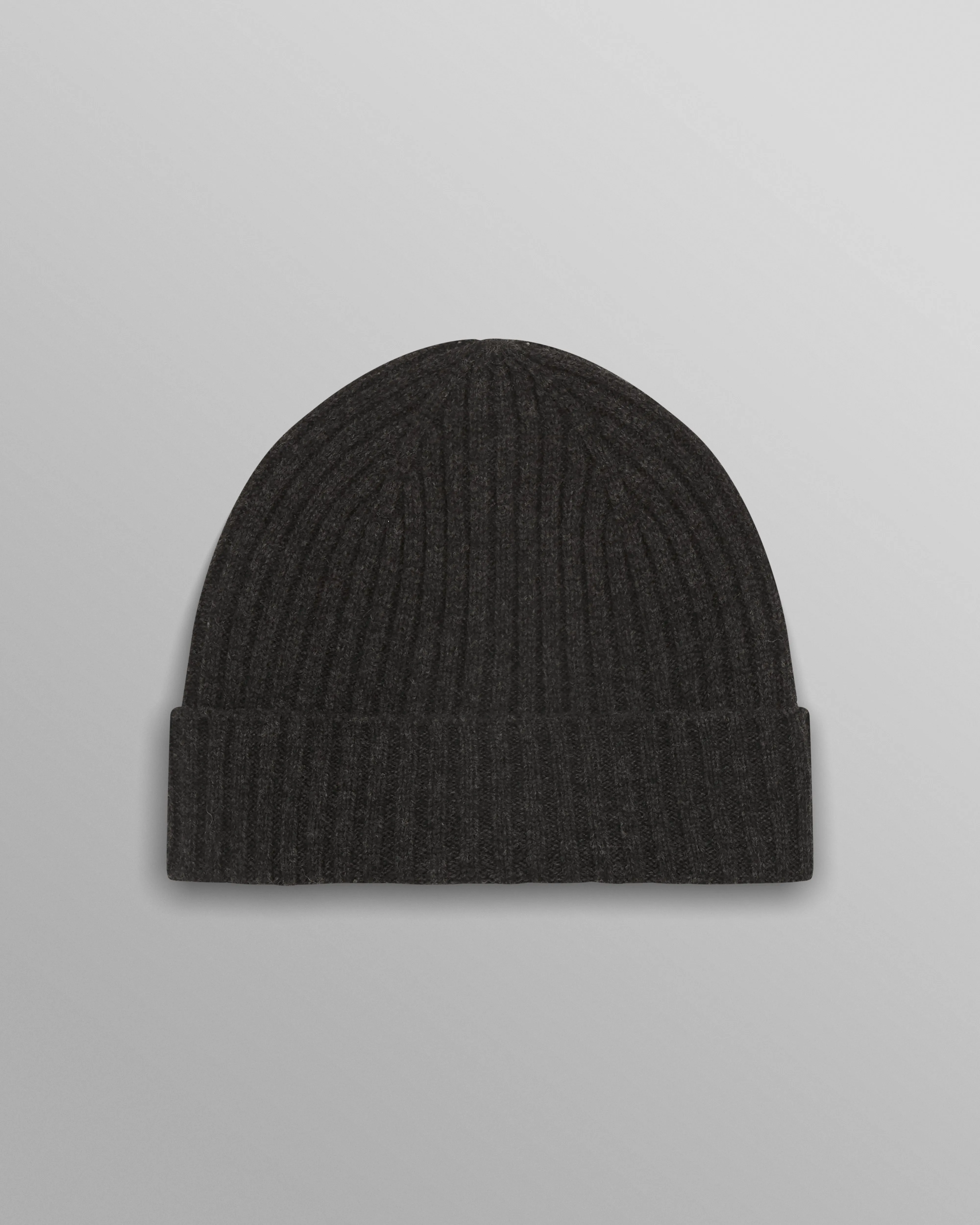 Belvoir - Charcoal Wool Fisherman Beanie sold by Wax London