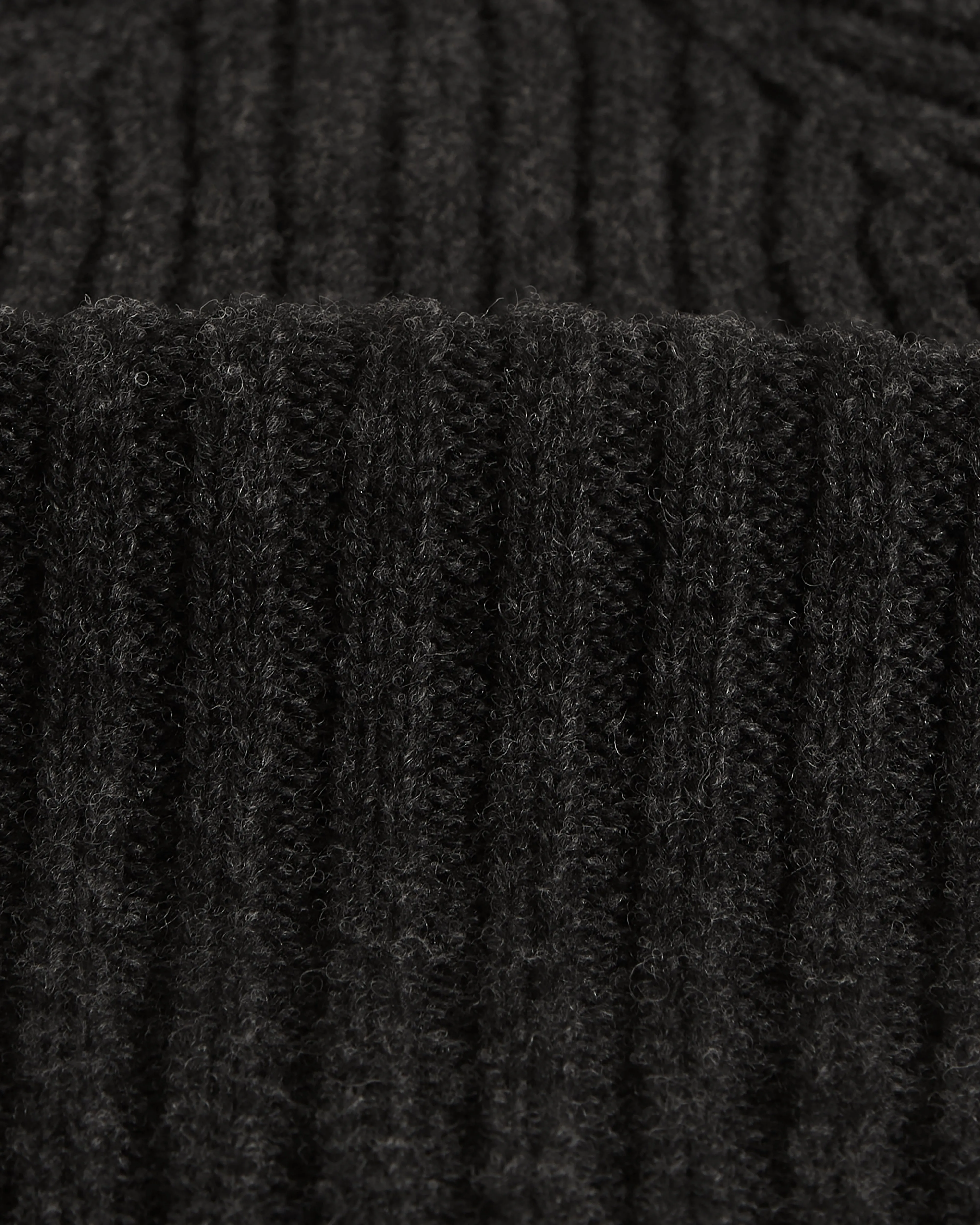 Belvoir - Charcoal Wool Fisherman Beanie sold by Wax London product image thumbnail 3