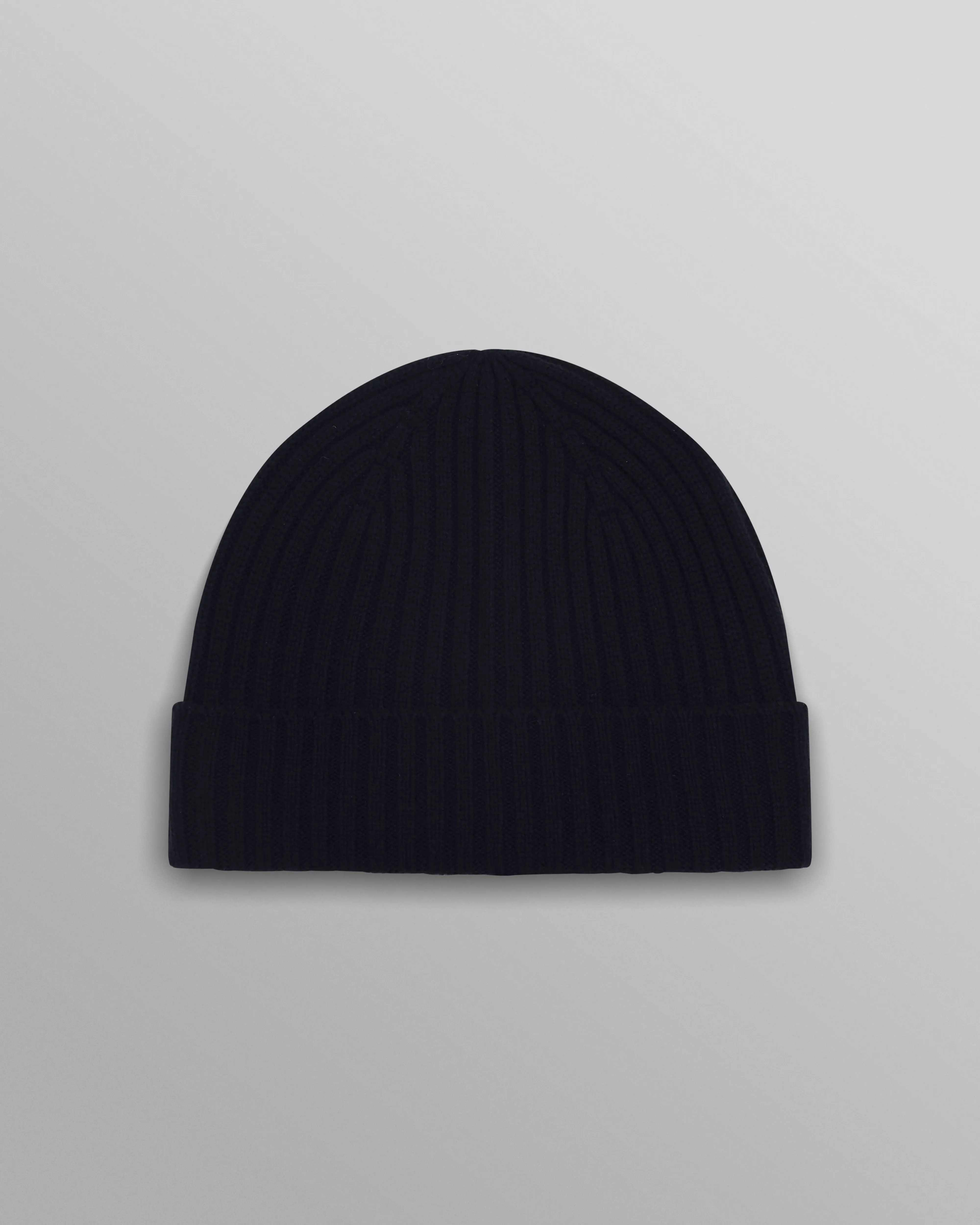 Belvoir - Navy Wool Fisherman Beanie sold by Wax London