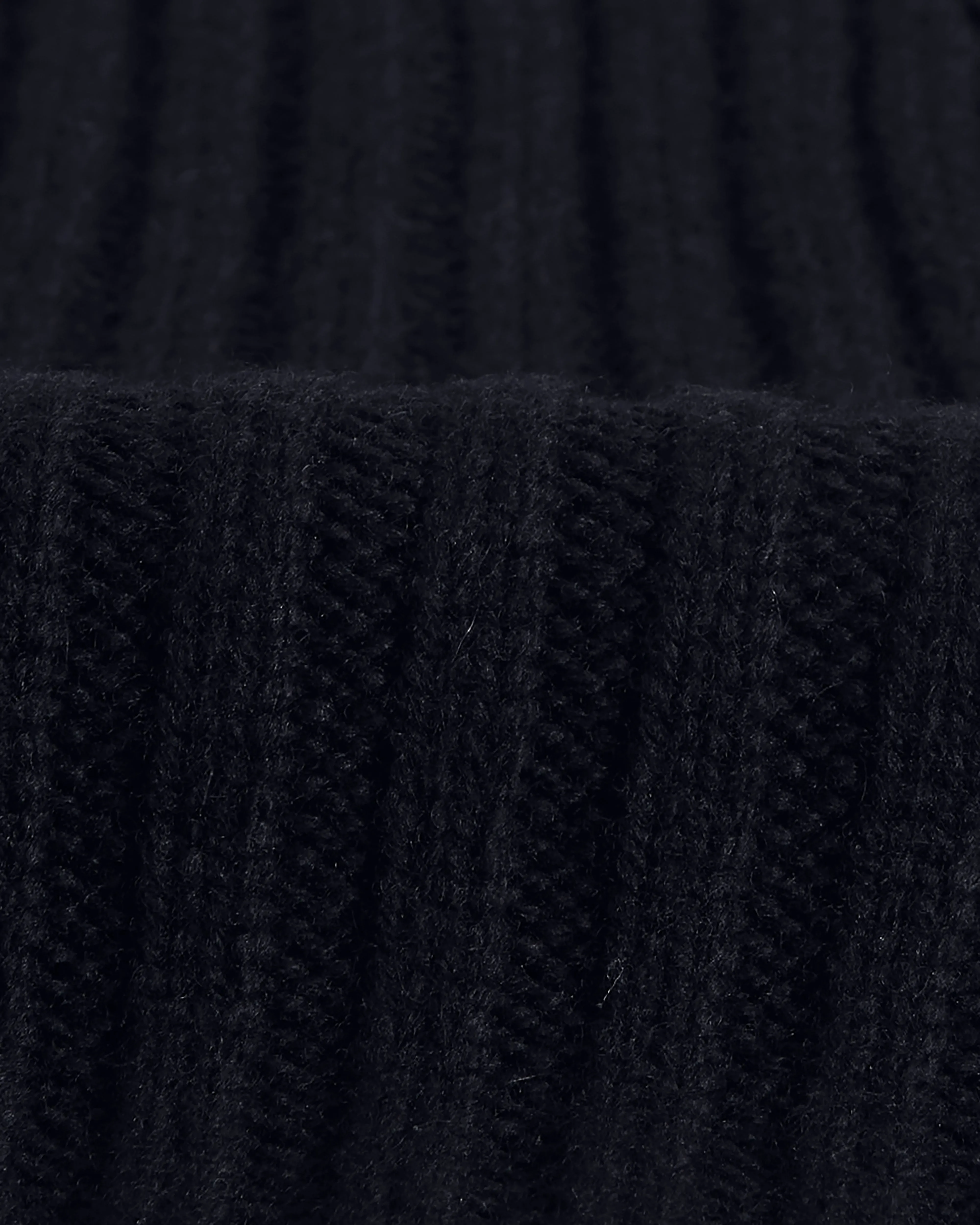 Belvoir - Navy Wool Fisherman Beanie sold by Wax London product image thumbnail 3