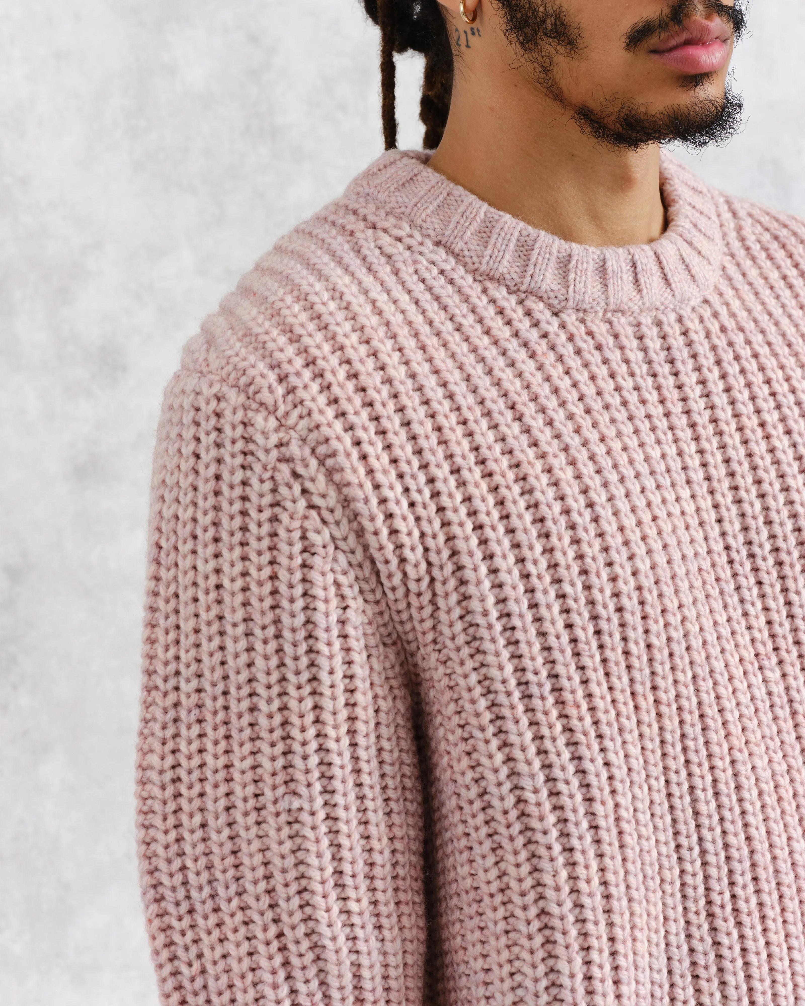 Wilde - Pink Heavyweight Knit Jumper sold by Wax London product image thumbnail 3
