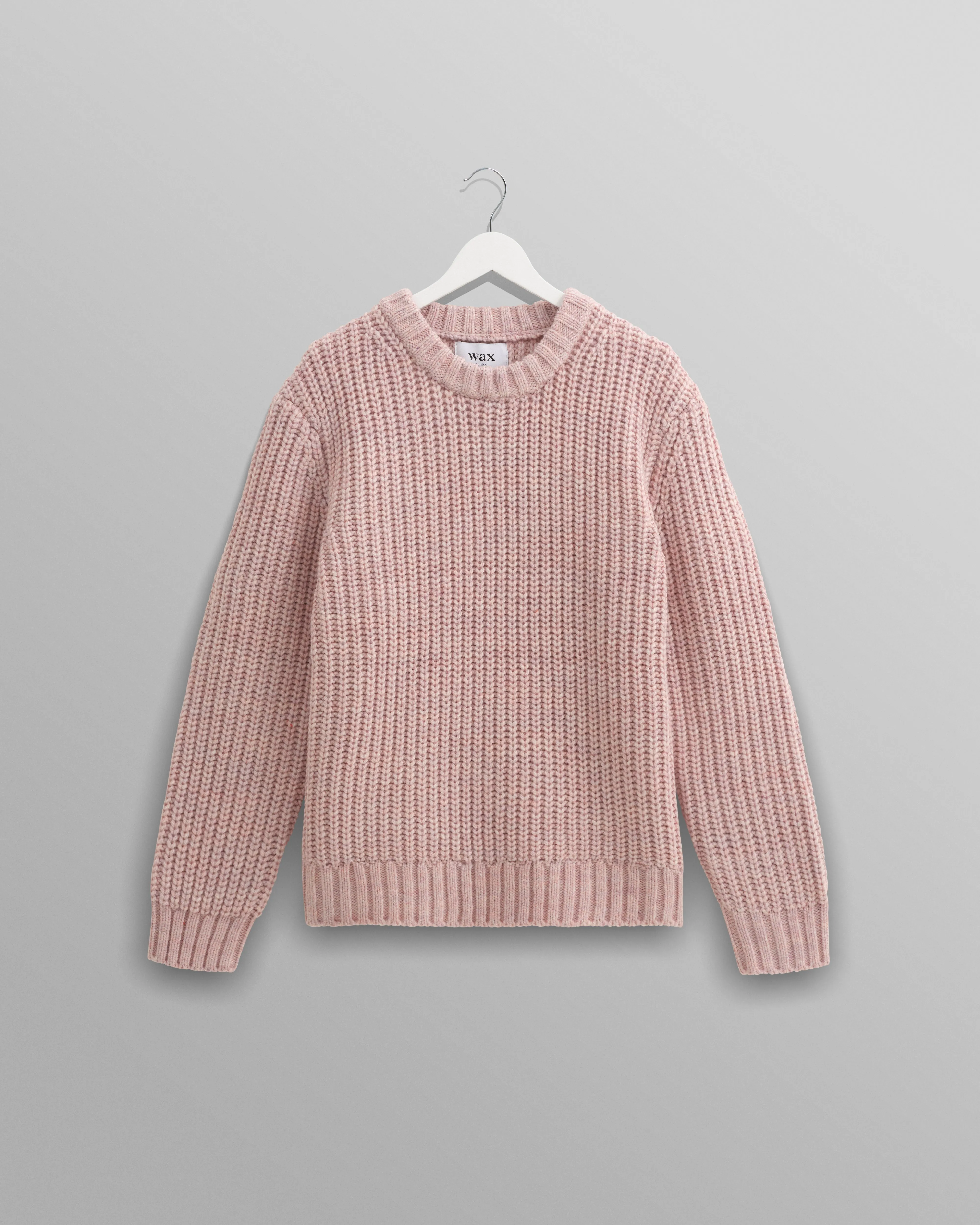 Wilde - Pink Heavyweight Knit Jumper sold by Wax London