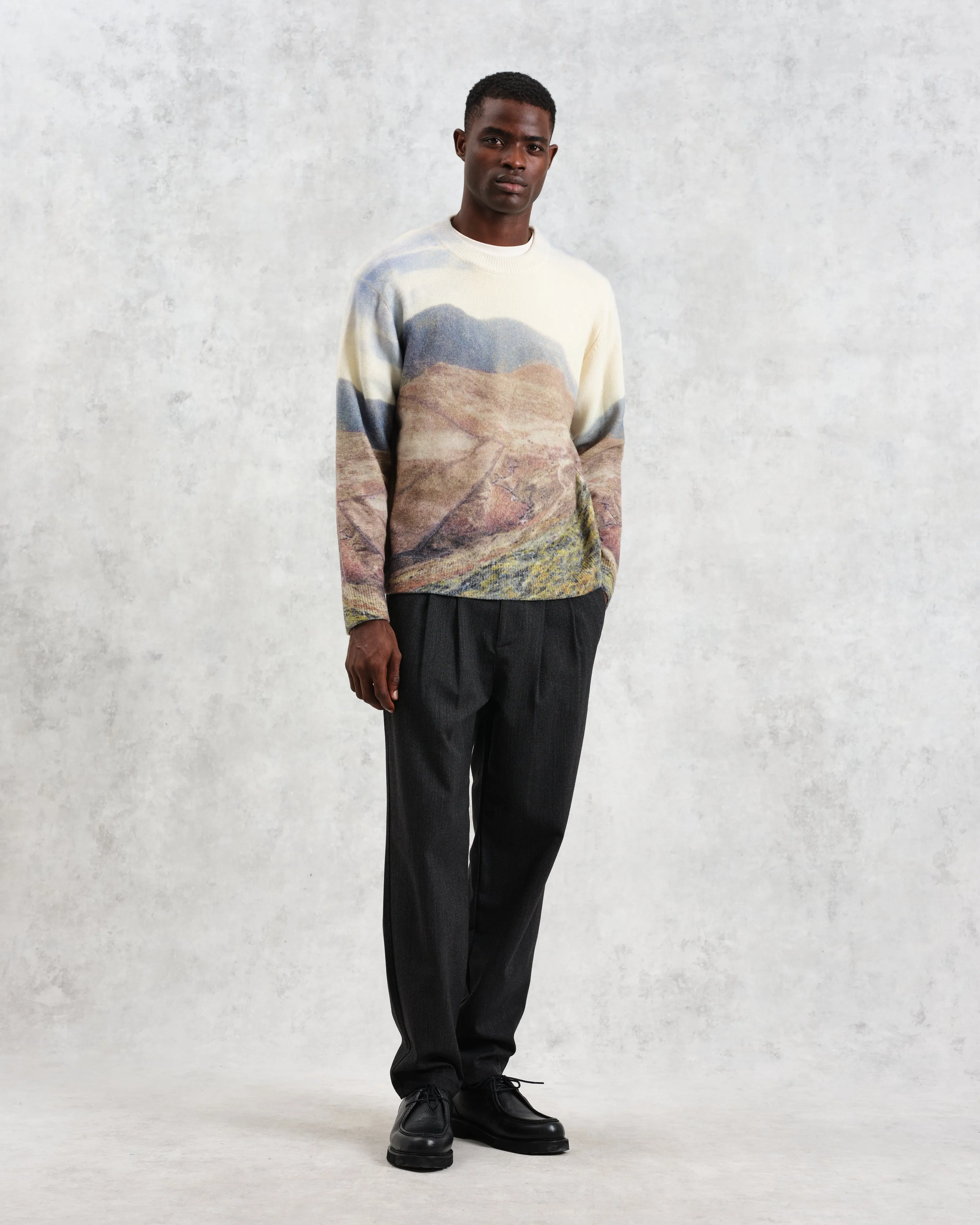 Wilde - Natural Landscape Print Wool Jumper sold by Wax London product image thumbnail 5