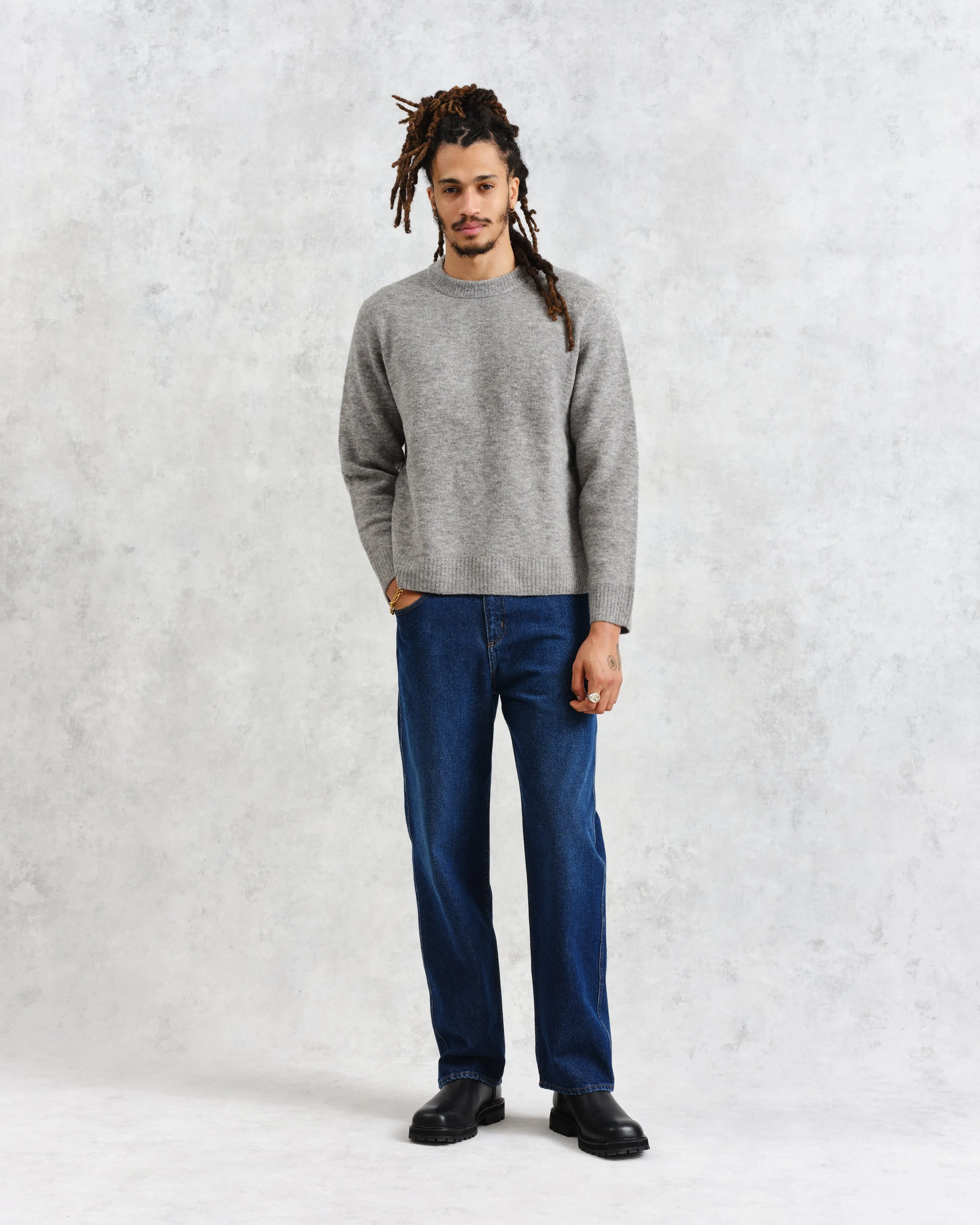 Wilde - Grey Marl Boucle Jumper sold by Wax London product image thumbnail 4