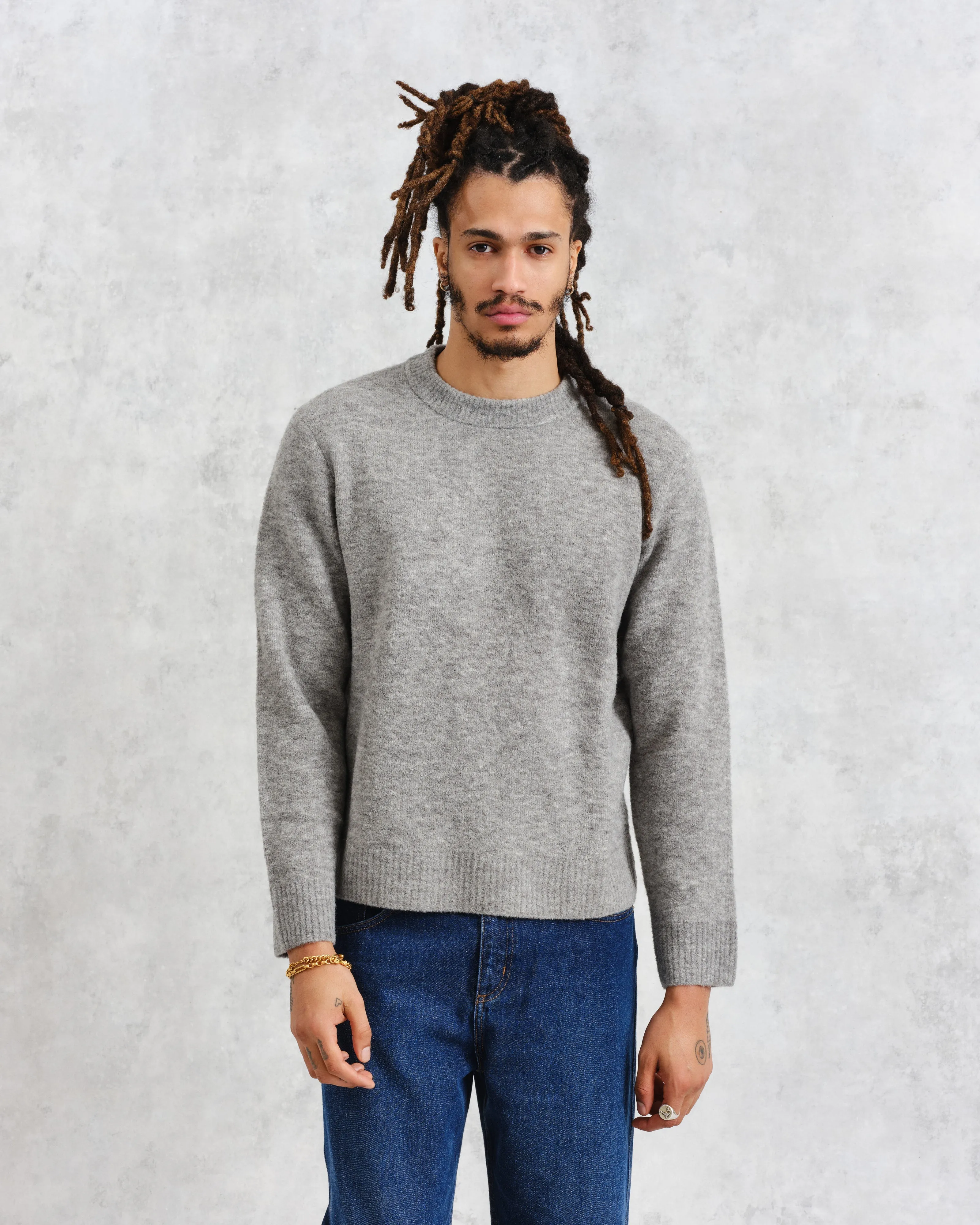 Wilde - Grey Marl Boucle Jumper sold by Wax London product image thumbnail 2